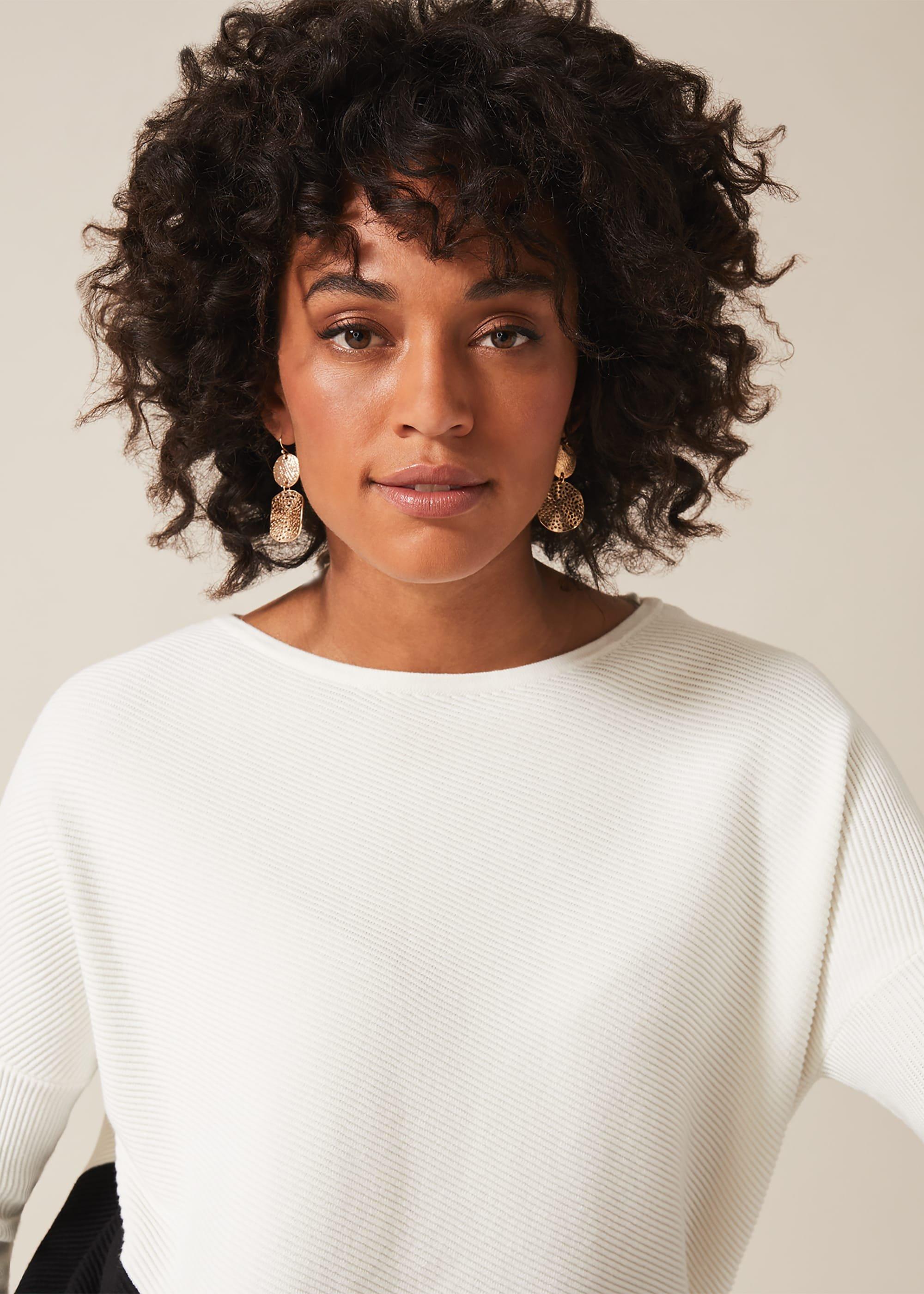 Cailey Colourblock Ripple Knit Top