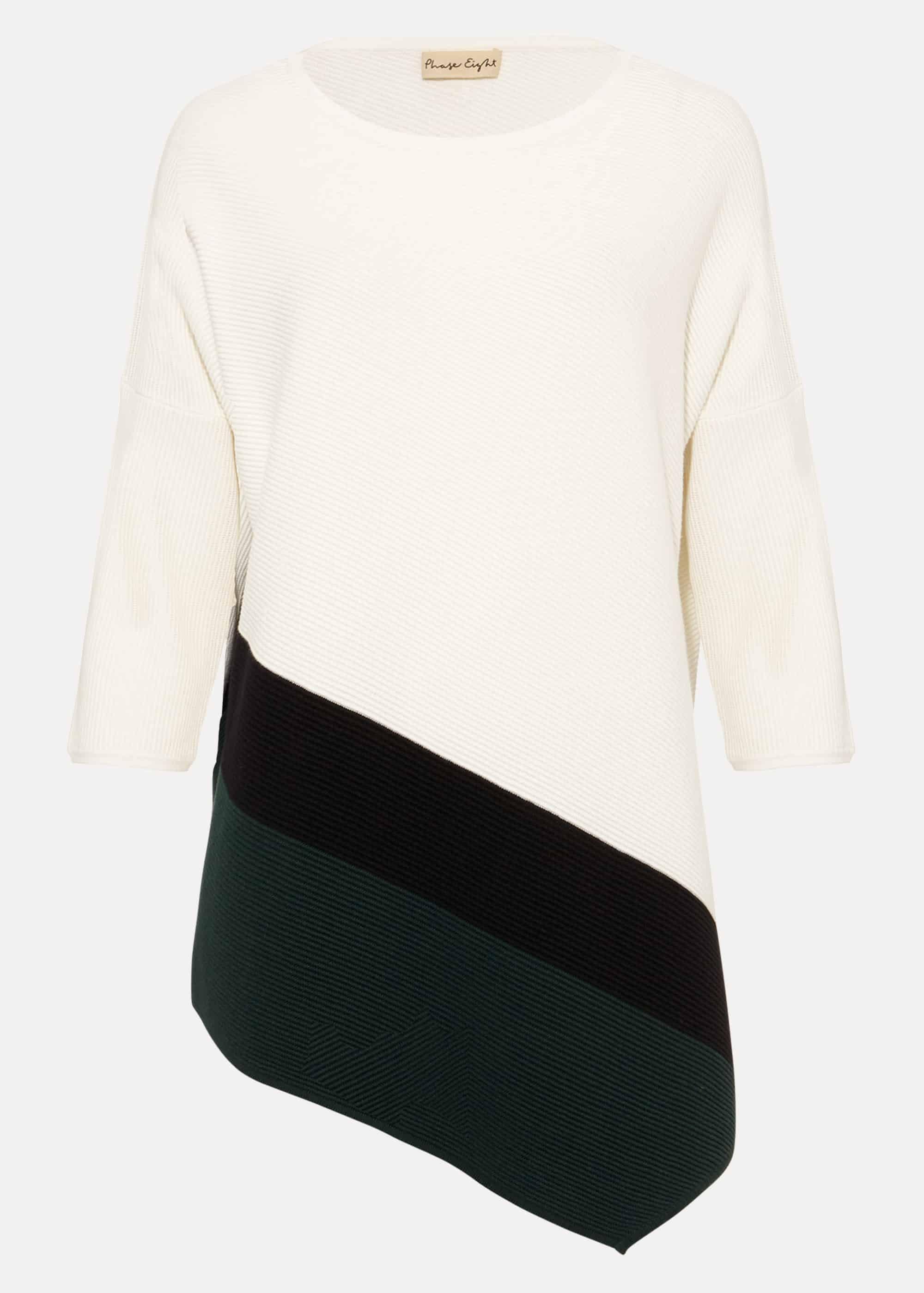 Cailey Colourblock Ripple Knit Top