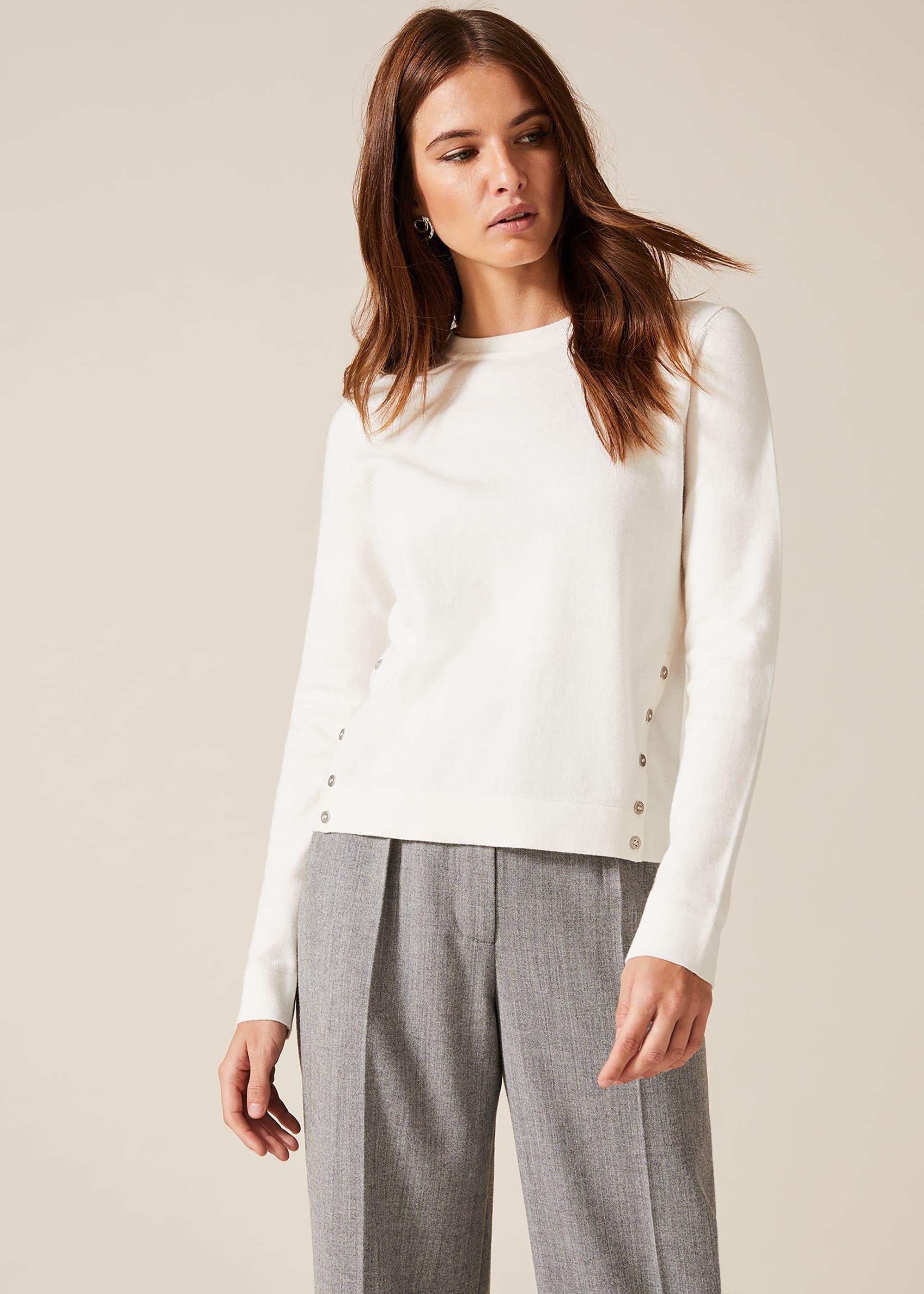 Bella Button Detail Knit Top