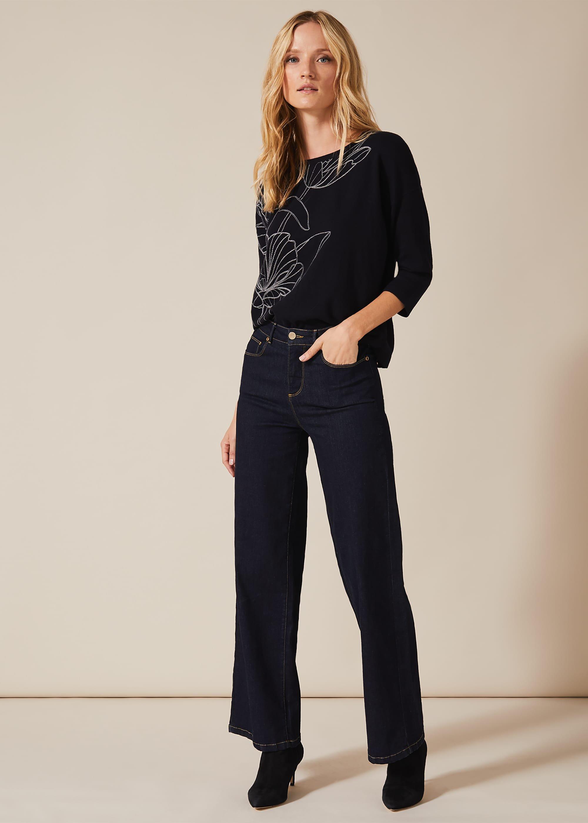 Emmy Embroidered Flower Jumper