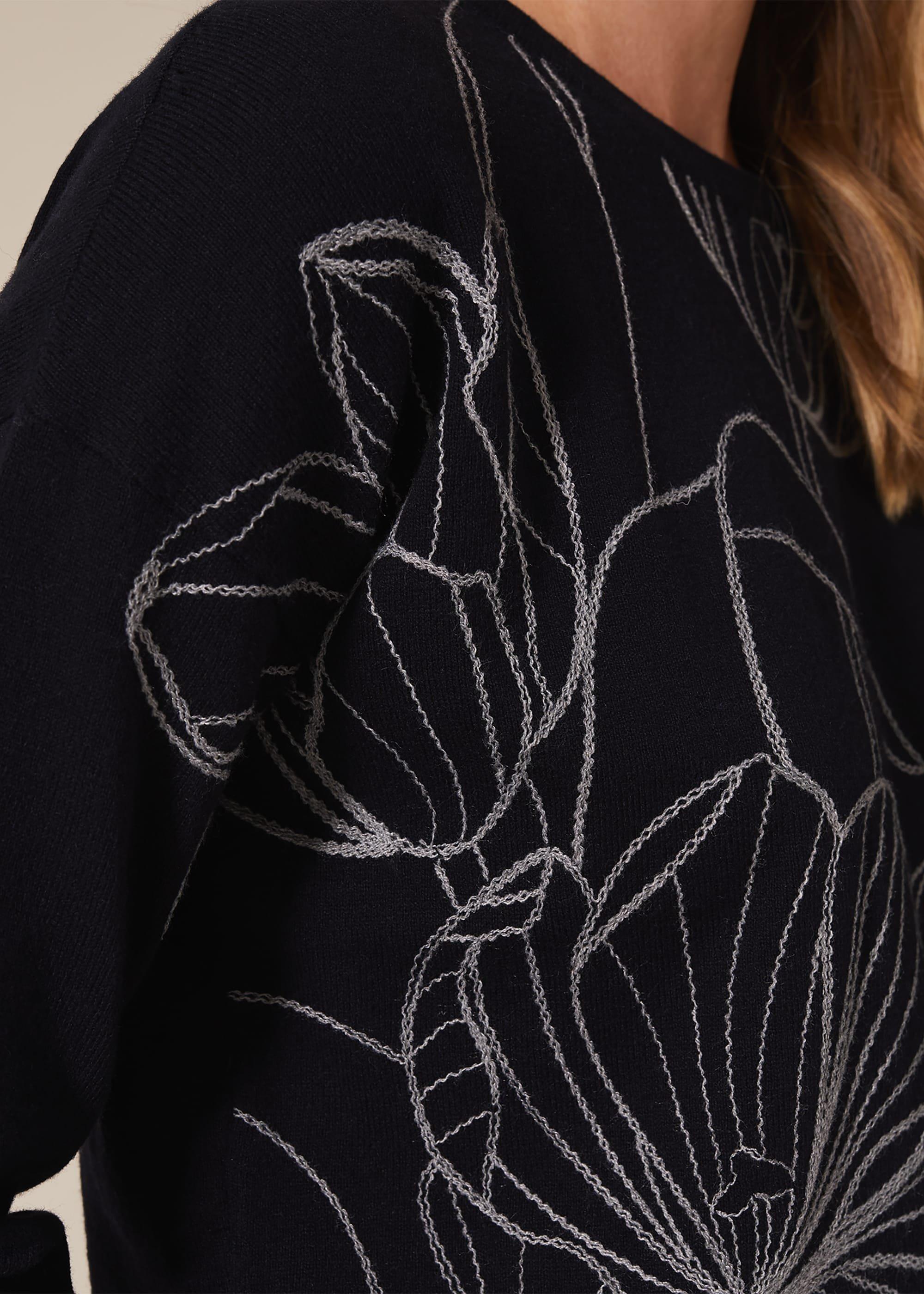 Emmy Embroidered Flower Jumper