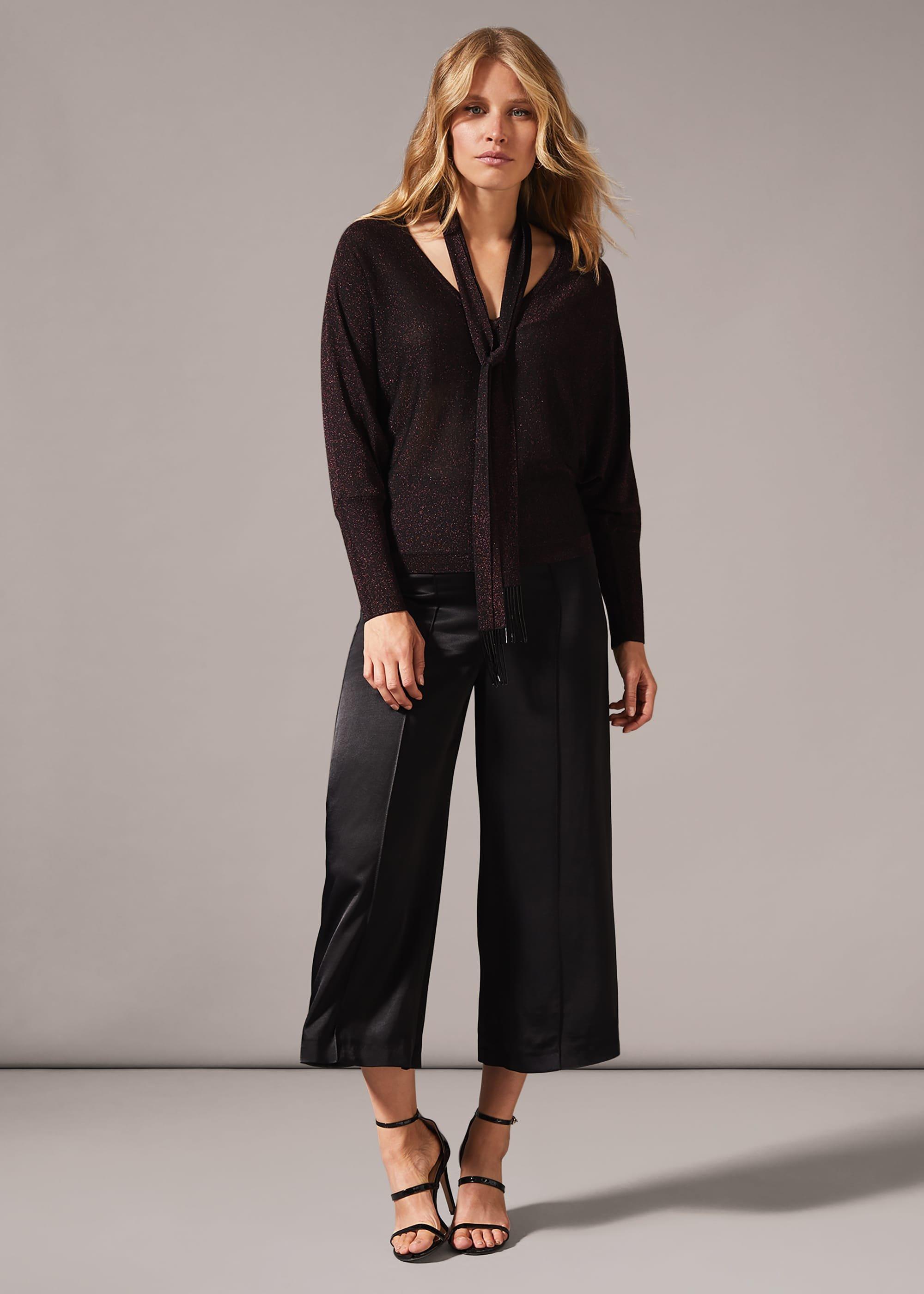 Sameera Scarf Tie Knit Top