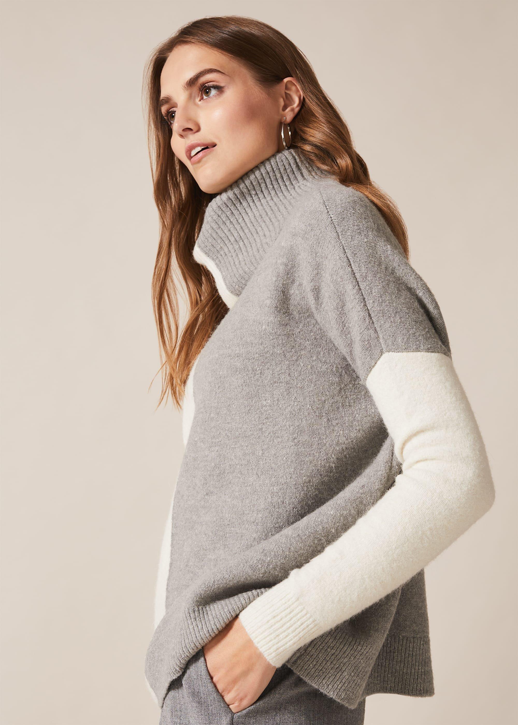 Rae Roll Neck Colourblock Jumper