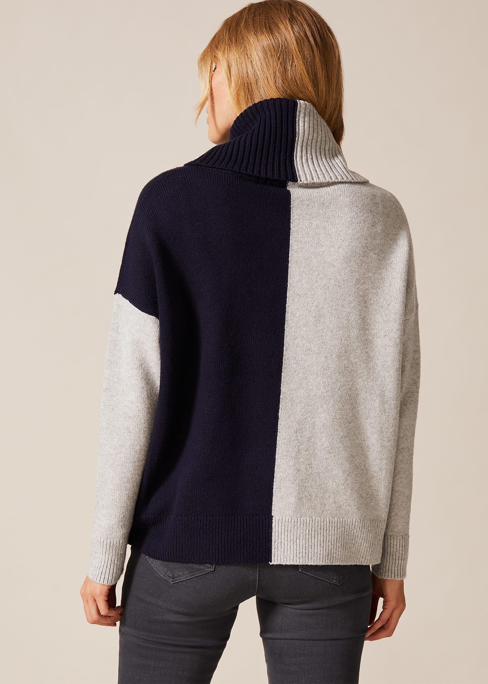 Rae Roll Neck Colourblock Jumper