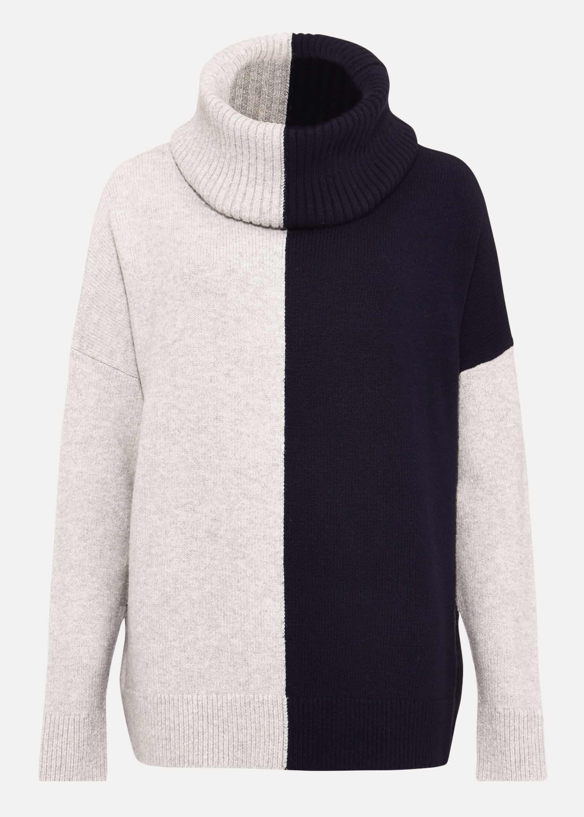 Rae Roll Neck Colourblock Jumper