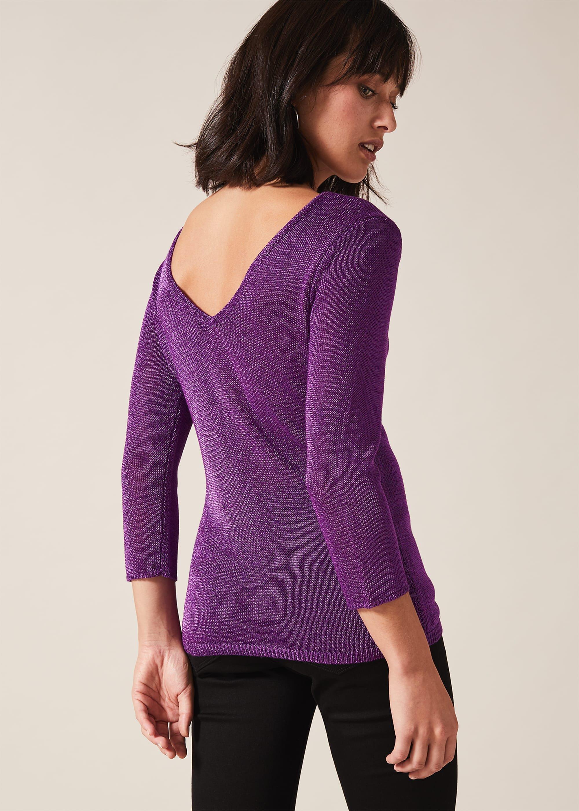 Macey Metallic Fitted Jumper