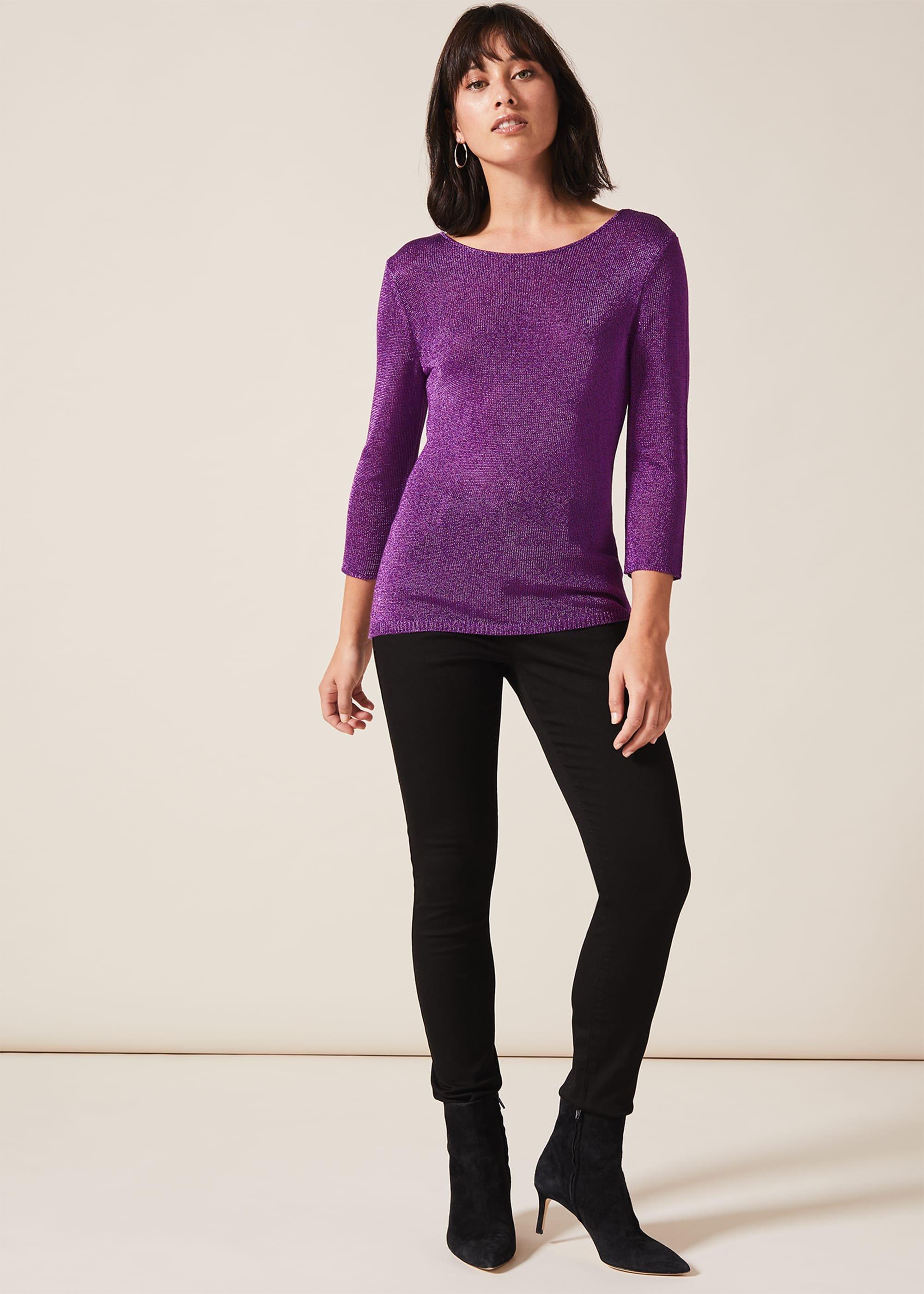 Macey Metallic Fitted Jumper
