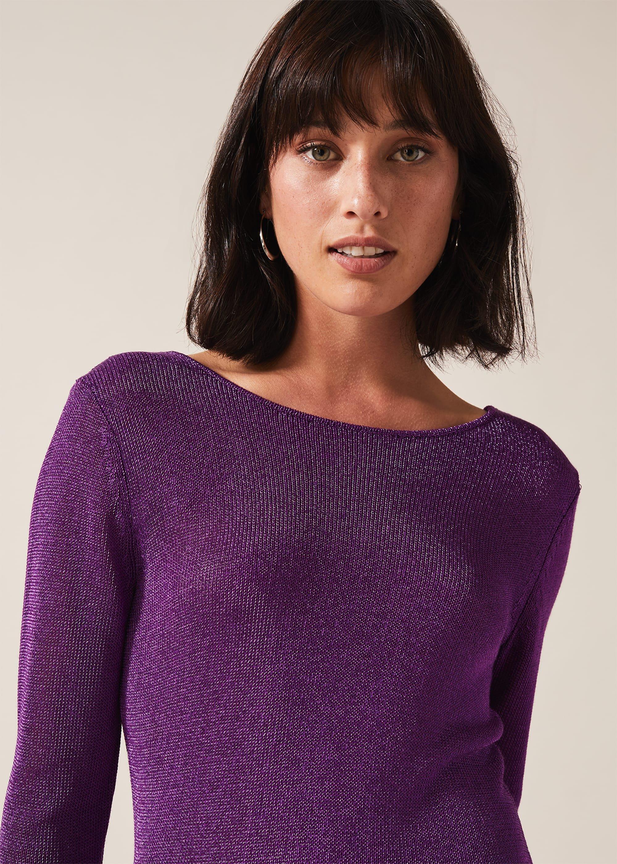 Macey Metallic Fitted Jumper