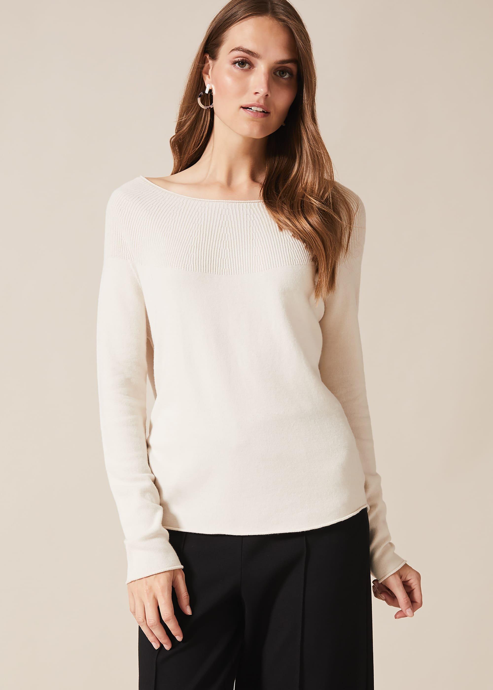 Yaz Textured Detail Knit Top