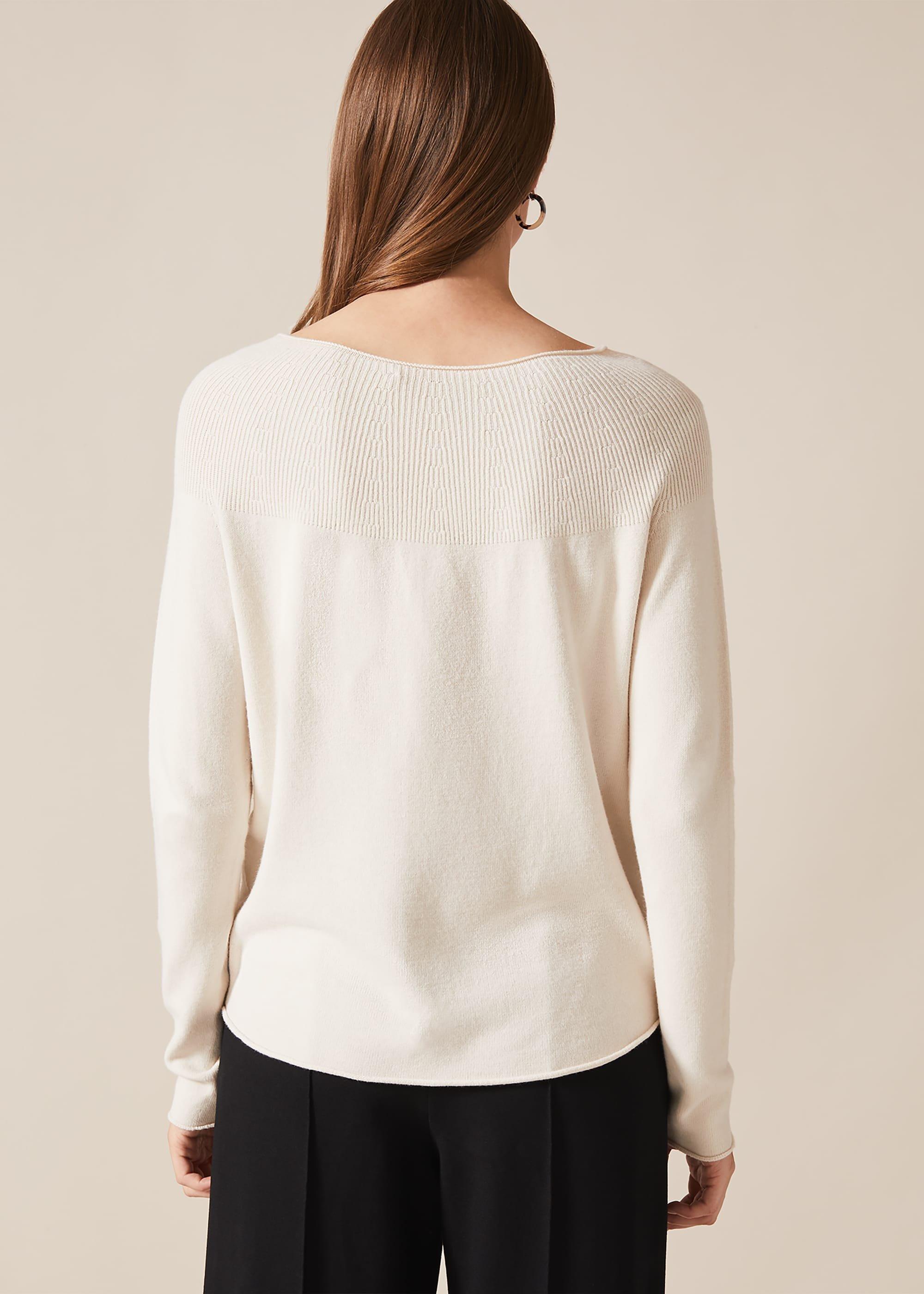 Yaz Textured Detail Knit Top