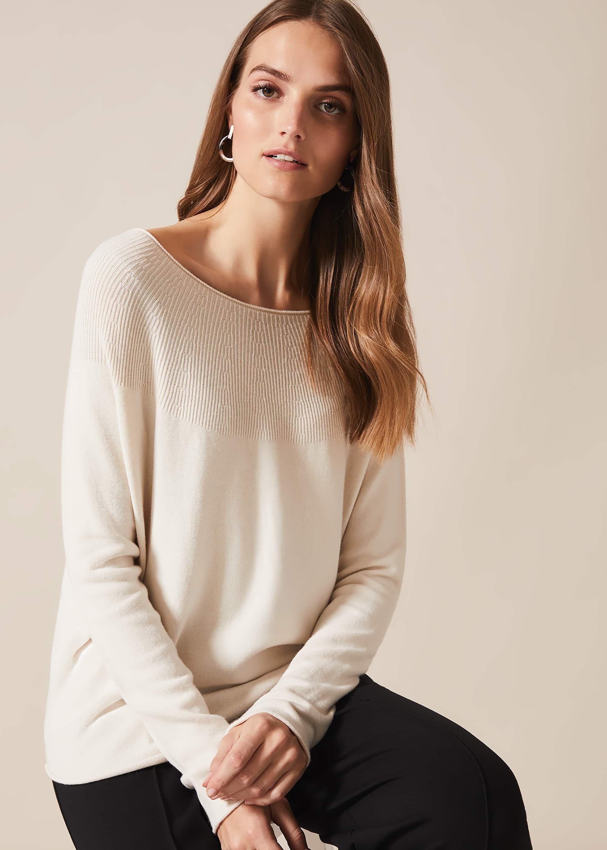Yaz Textured Detail Knit Top