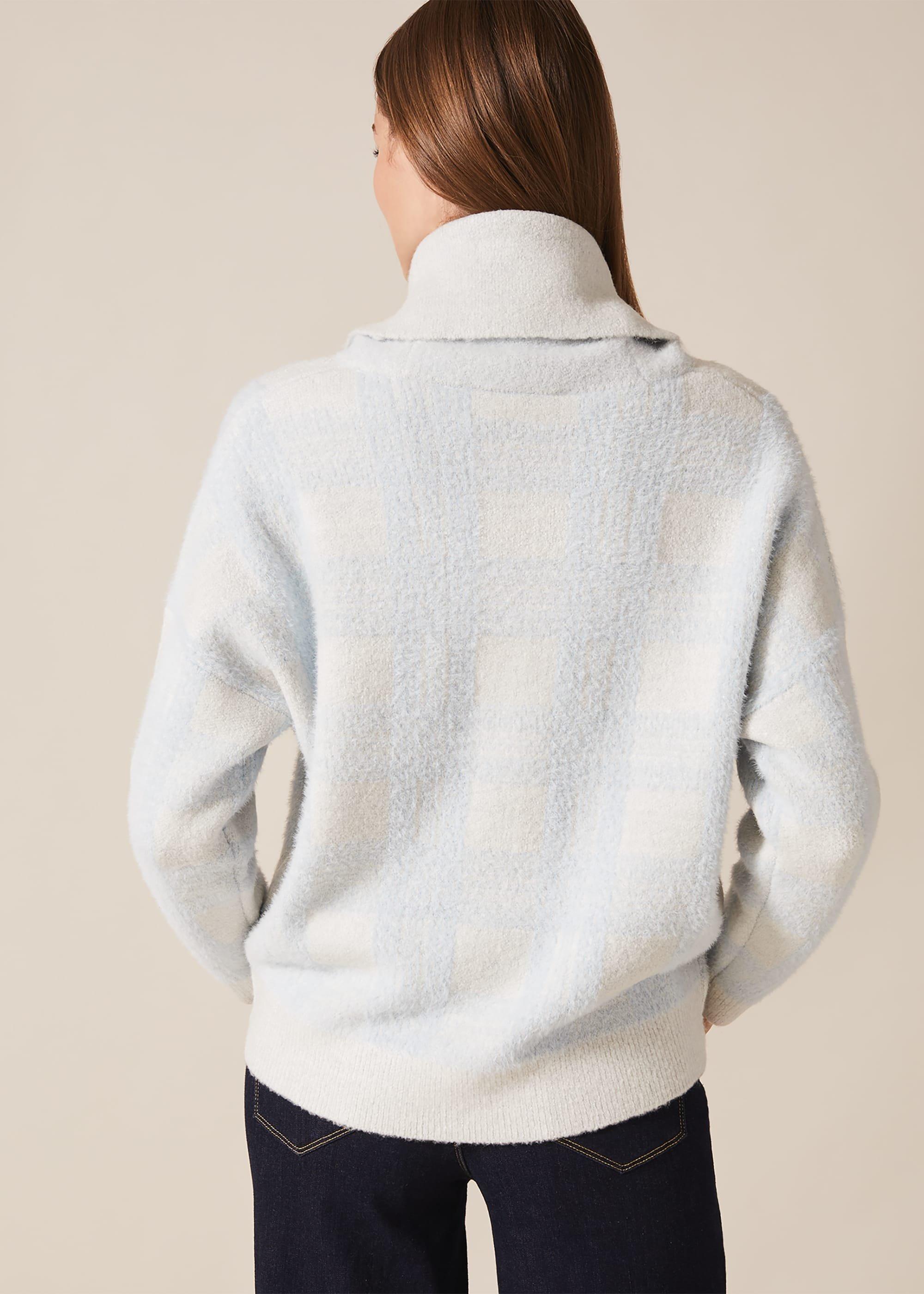 Cara Chunky Check Knit Jumper