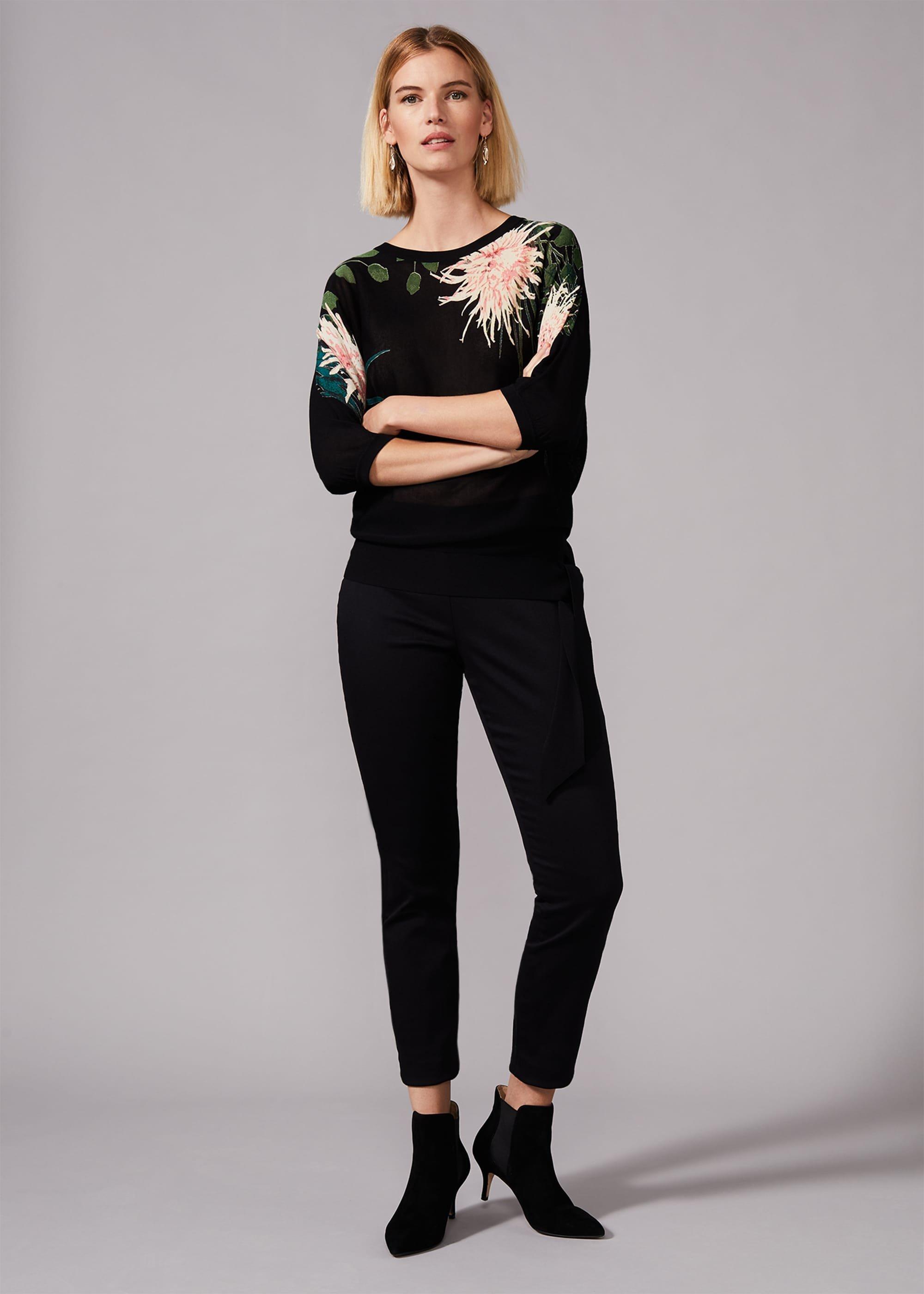 Breanna Floral Tie Side Knit Top