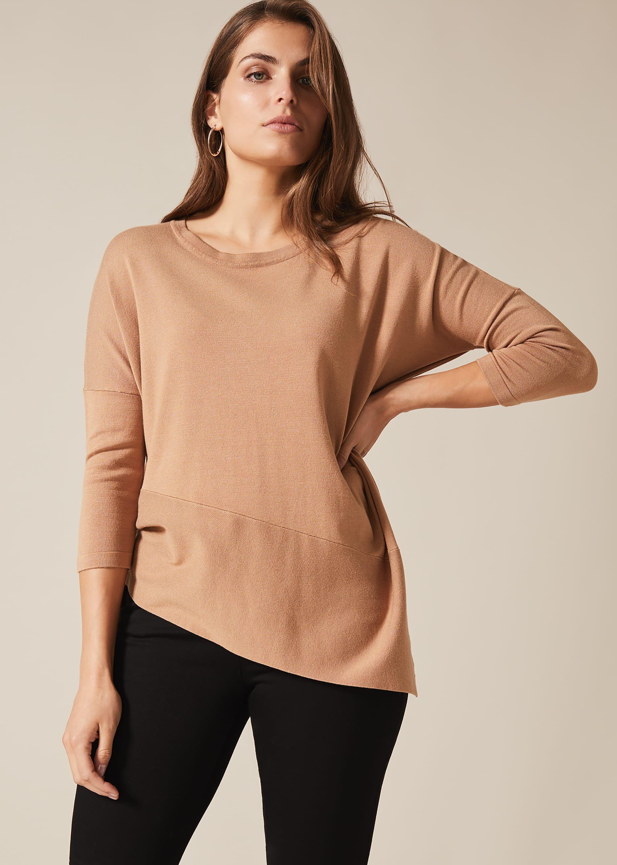 Agatha Asymmetric Knit Top