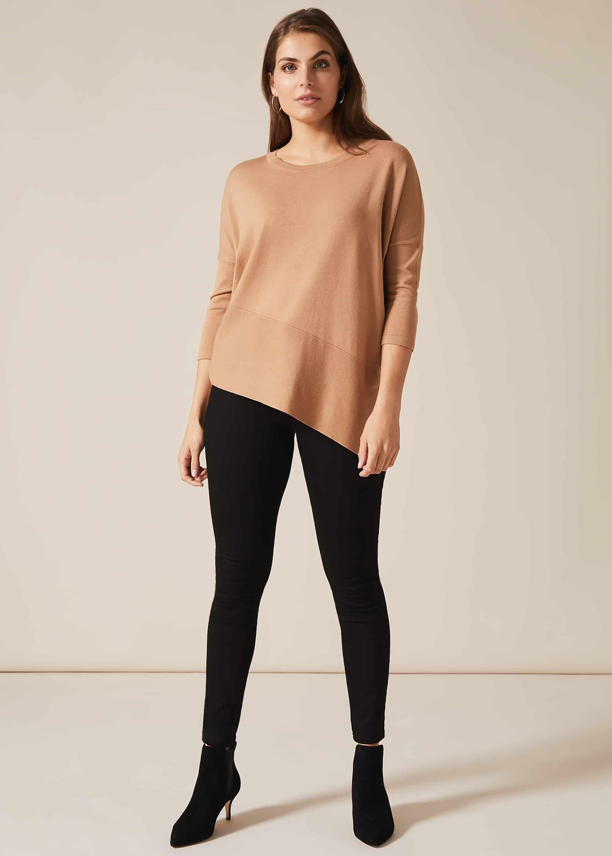 Agatha Asymmetric Knit Top