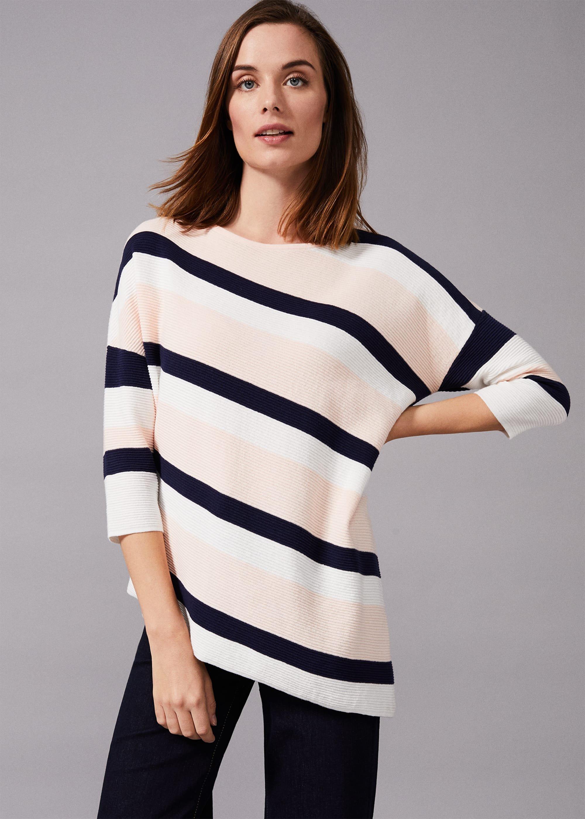 Jodie Ripple Stitch Stripe Jumper