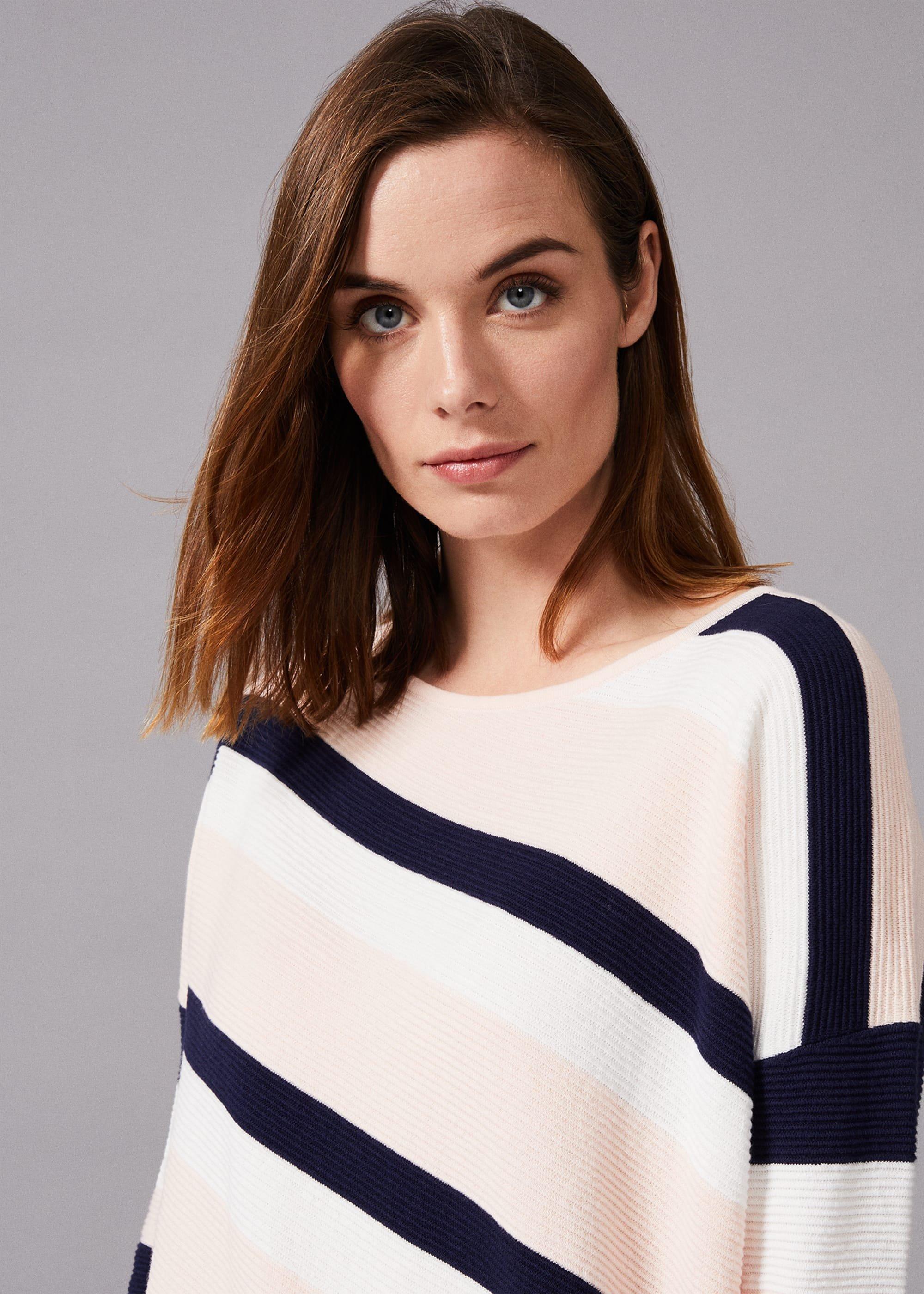 Jodie Ripple Stitch Stripe Jumper