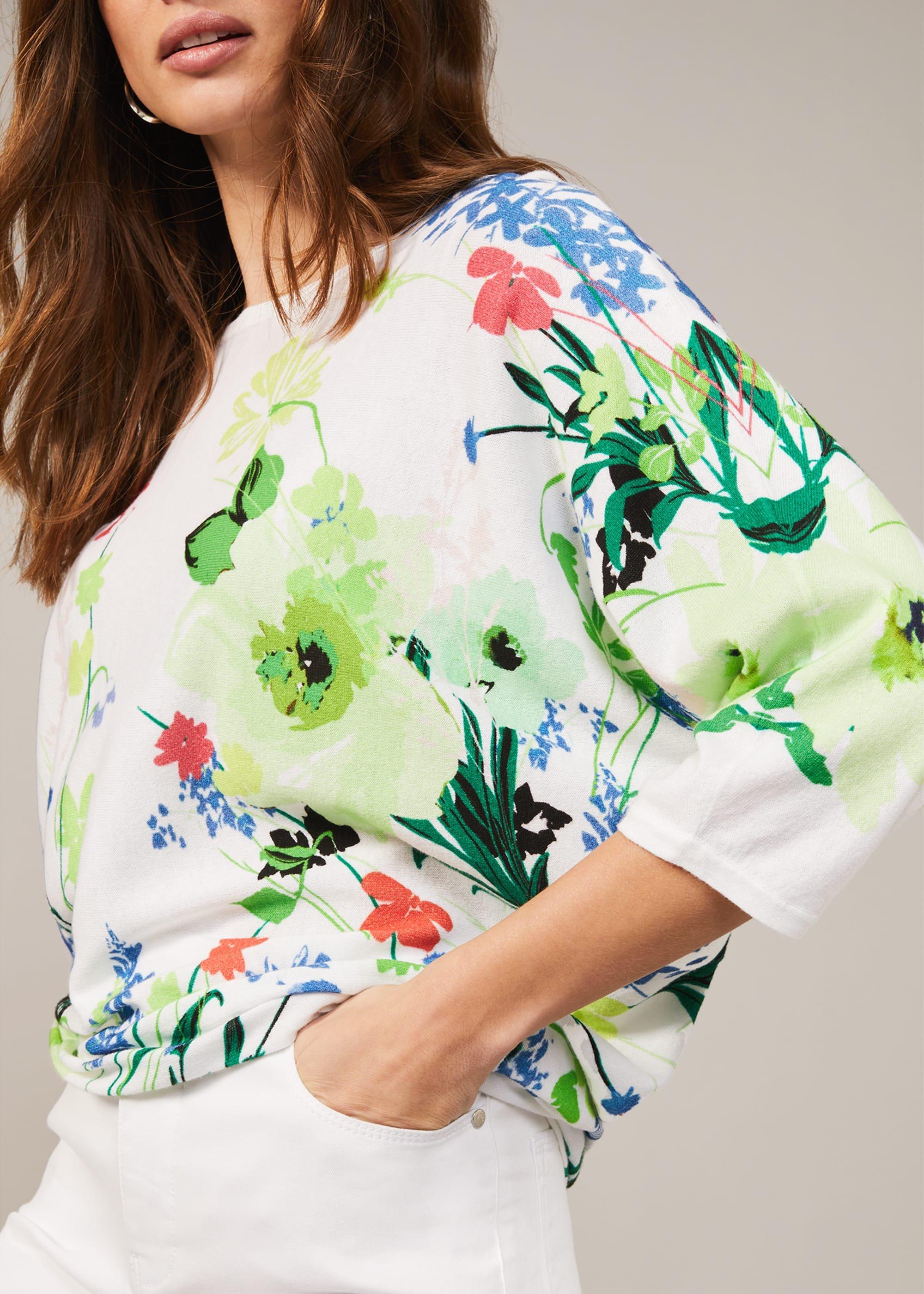Madelena Meadow Print Knit Top