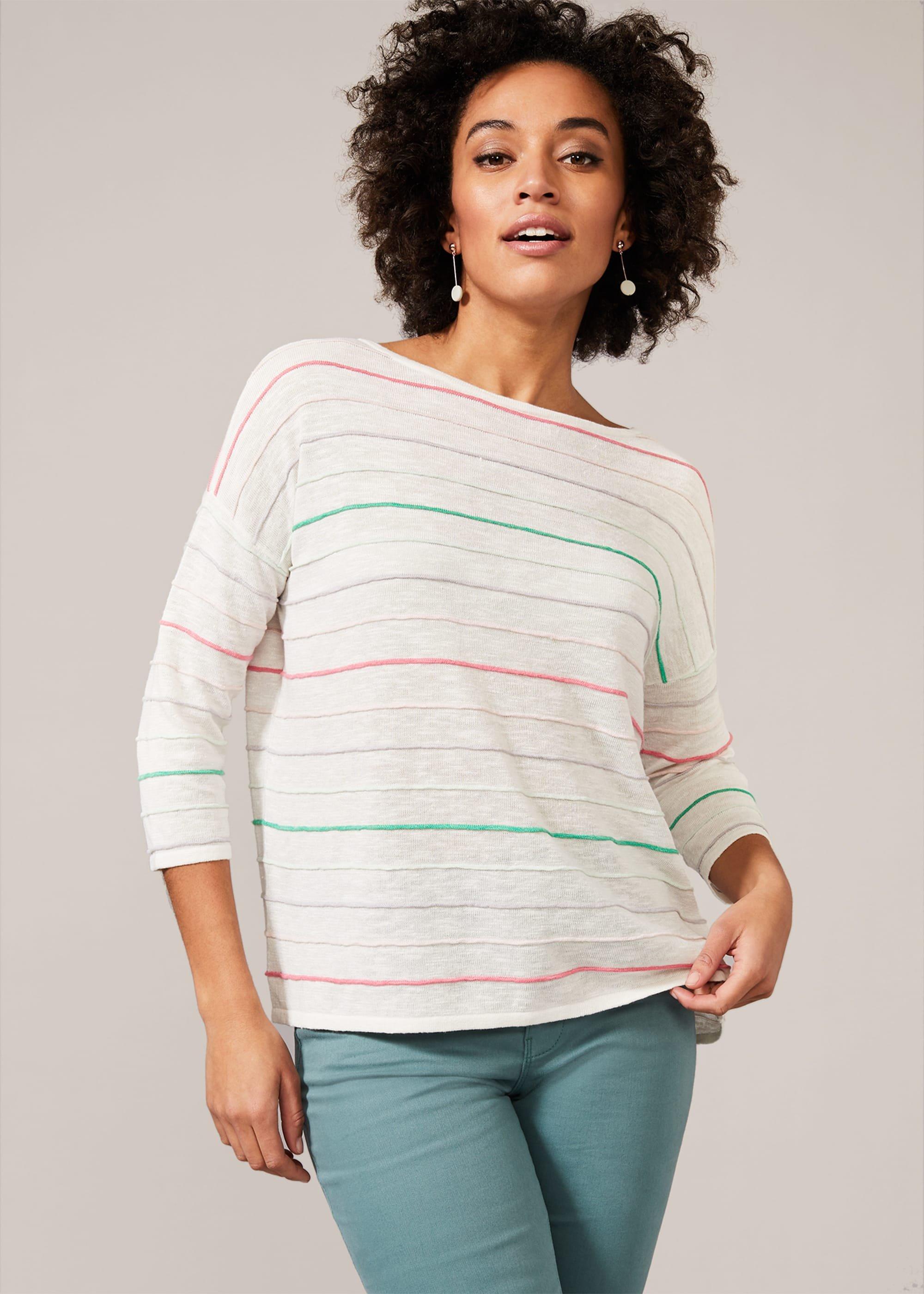 Miley Linen Ripple Knit Top