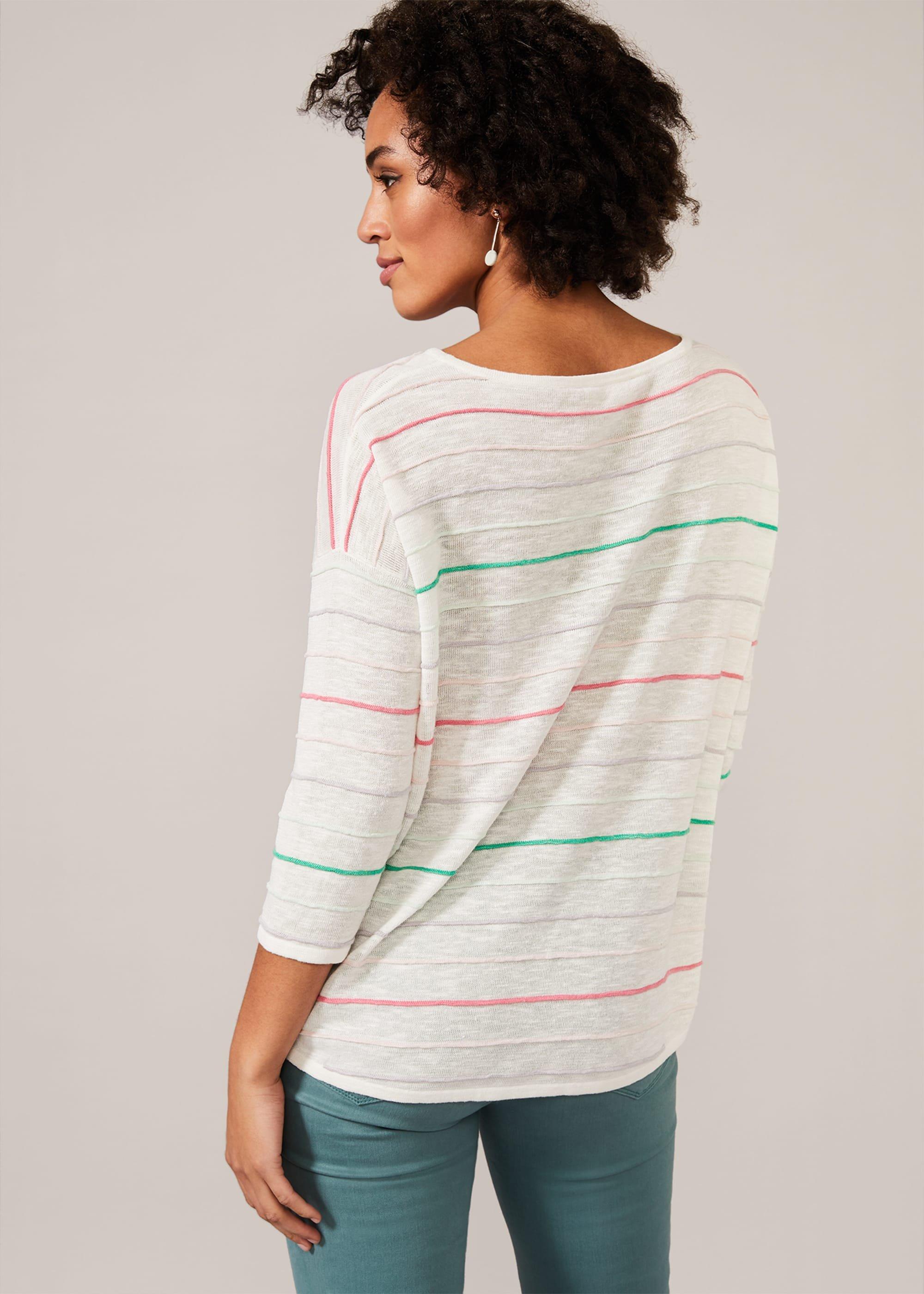 Miley Linen Ripple Knit Top