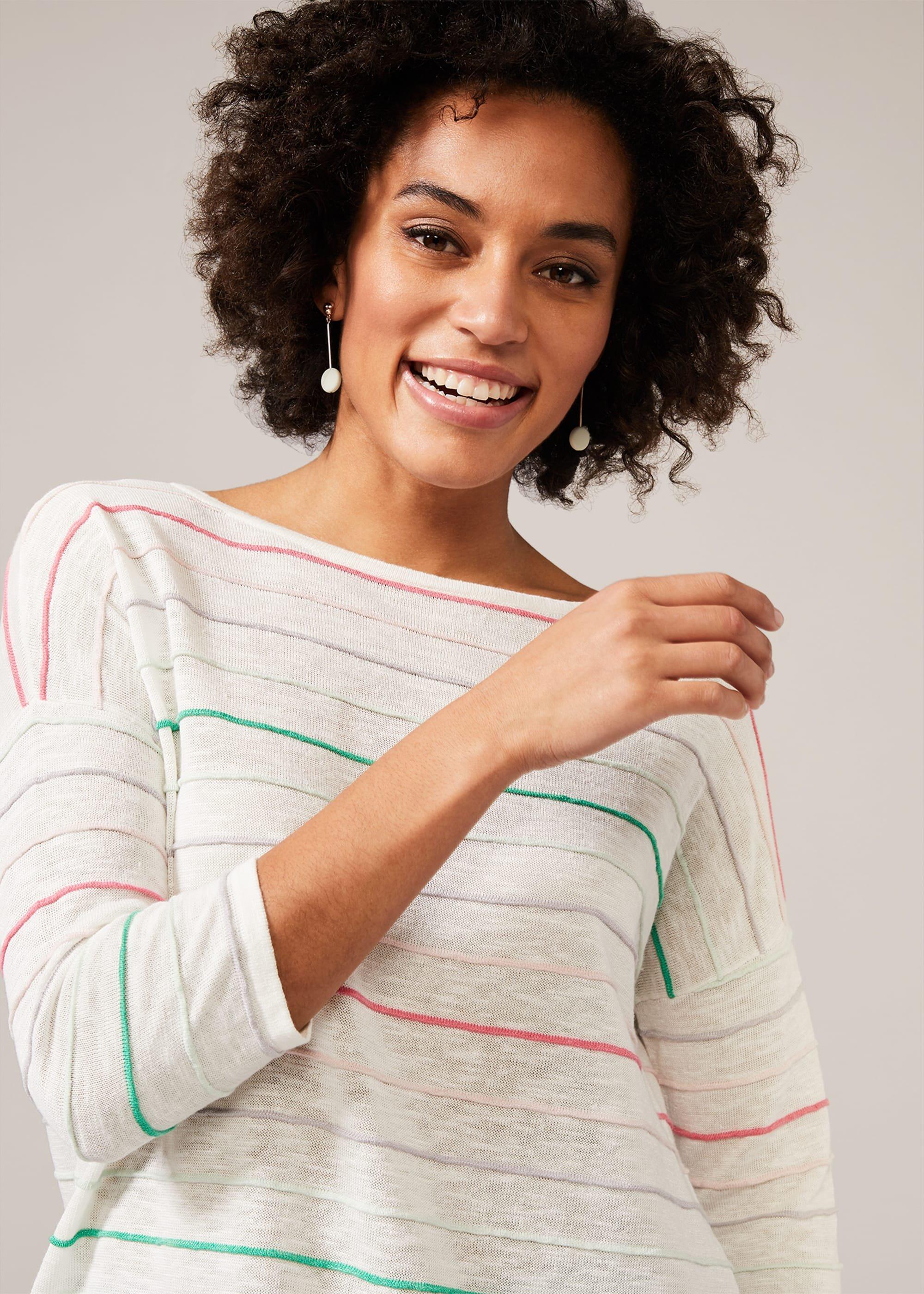 Miley Linen Ripple Knit Top