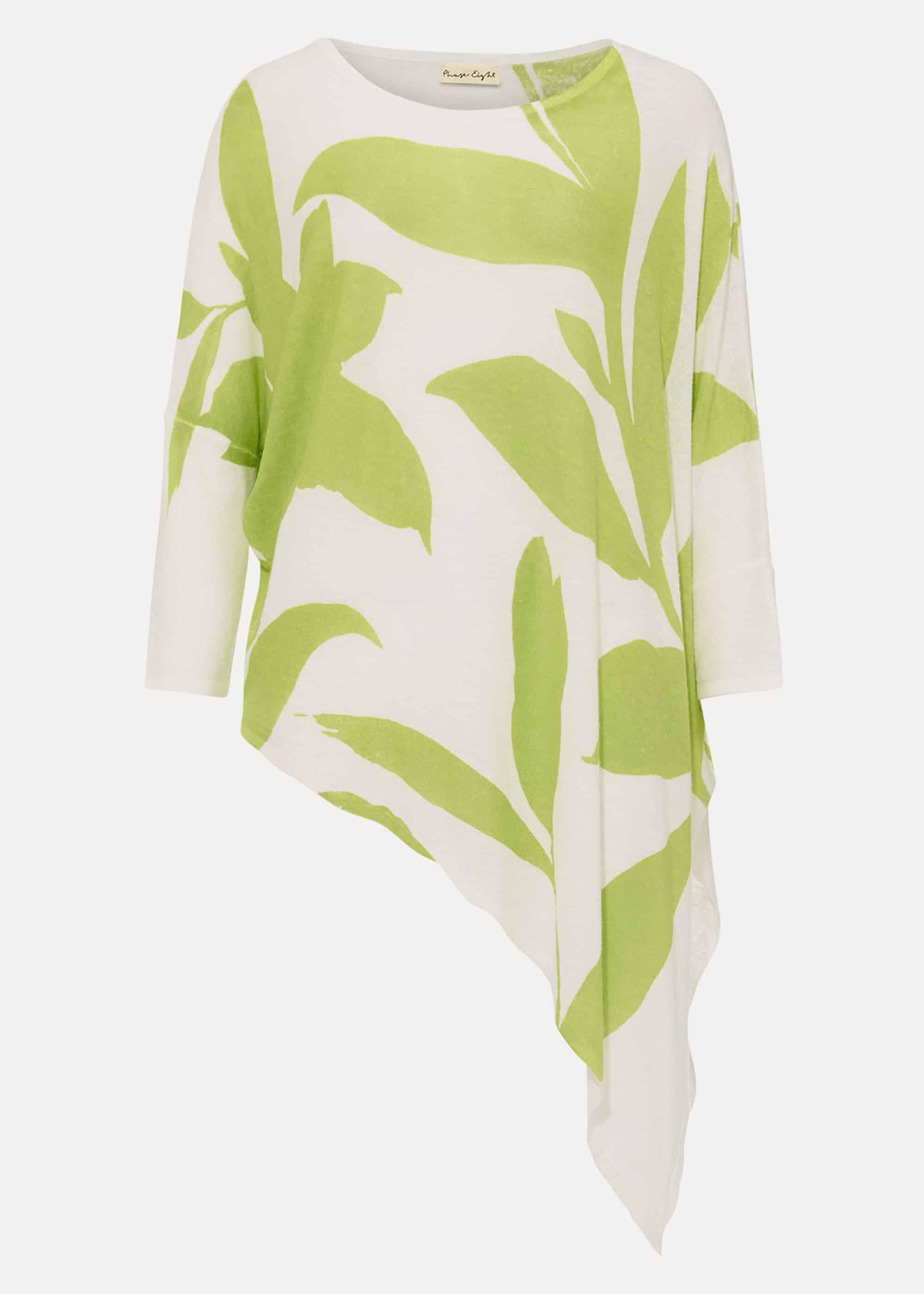 Larissa Leaf Print Knit Top