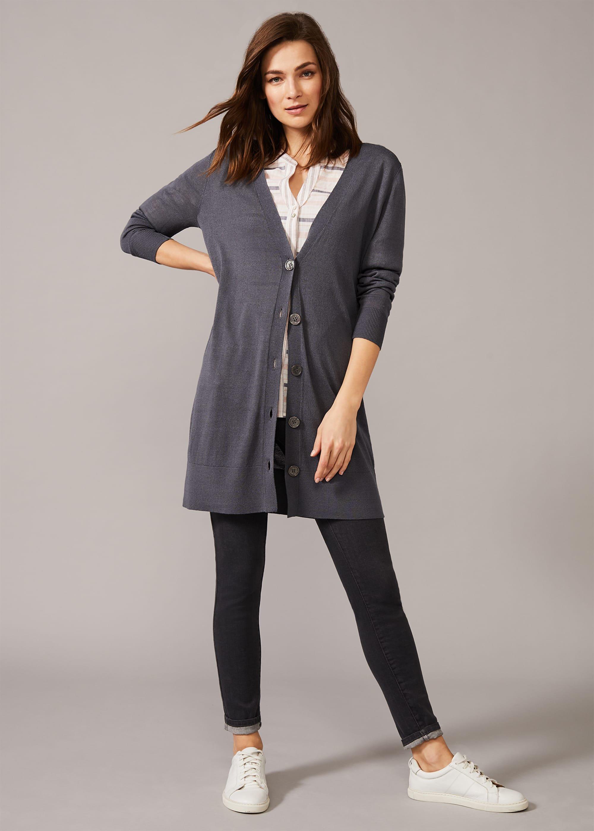 Lalou Longline Button Knit Cardigan