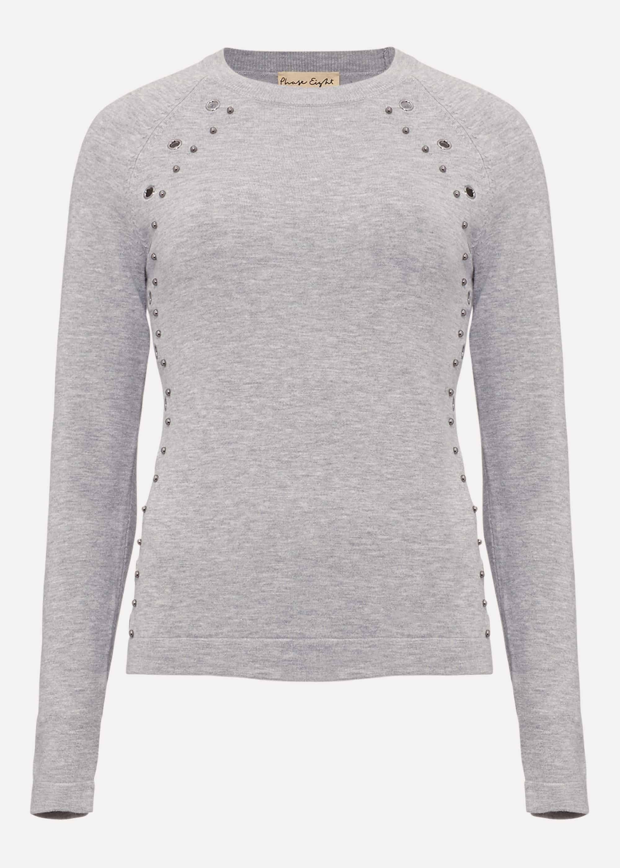 Eva Eyelet Embellished Knit Jumper