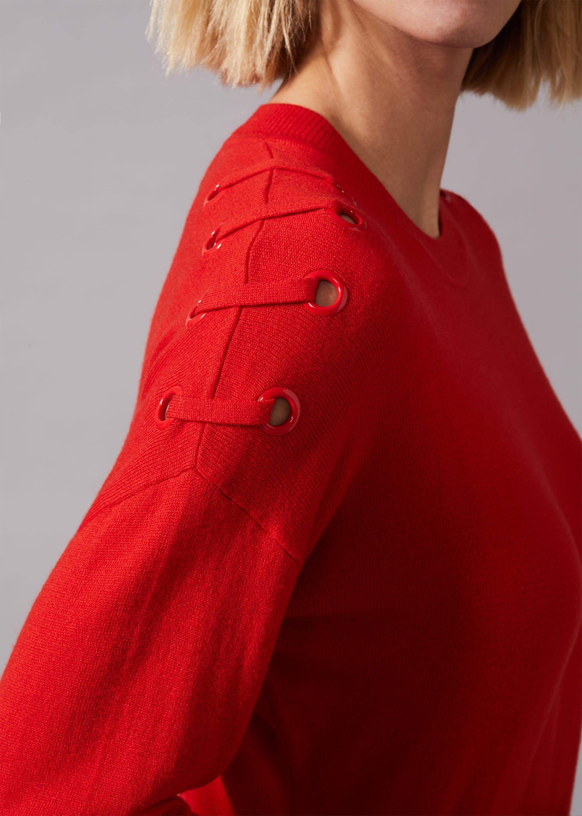 Essie Eyelet Shoulder Knit Jumper
