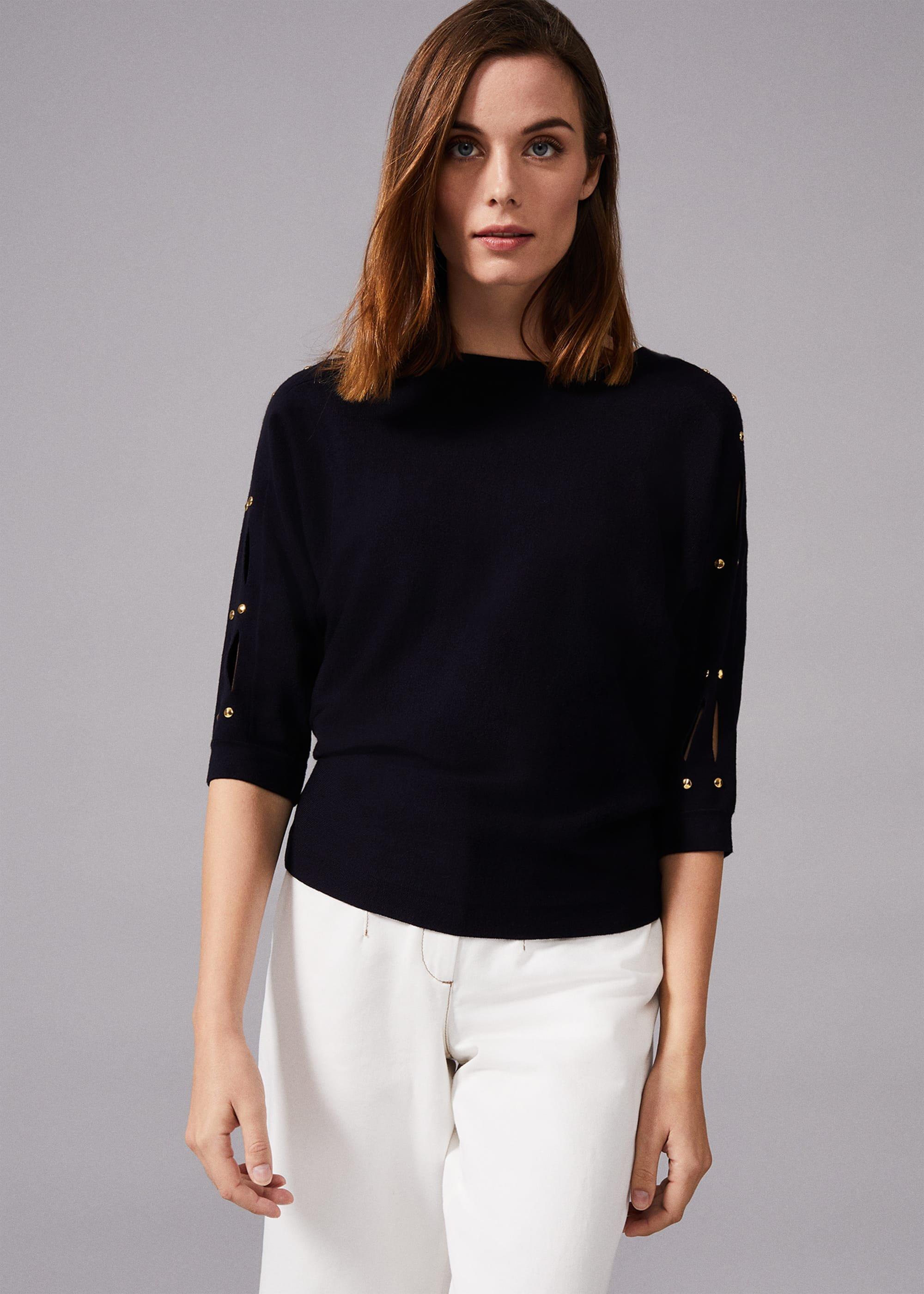 Sylvia Cutwork Sleeve Jumper