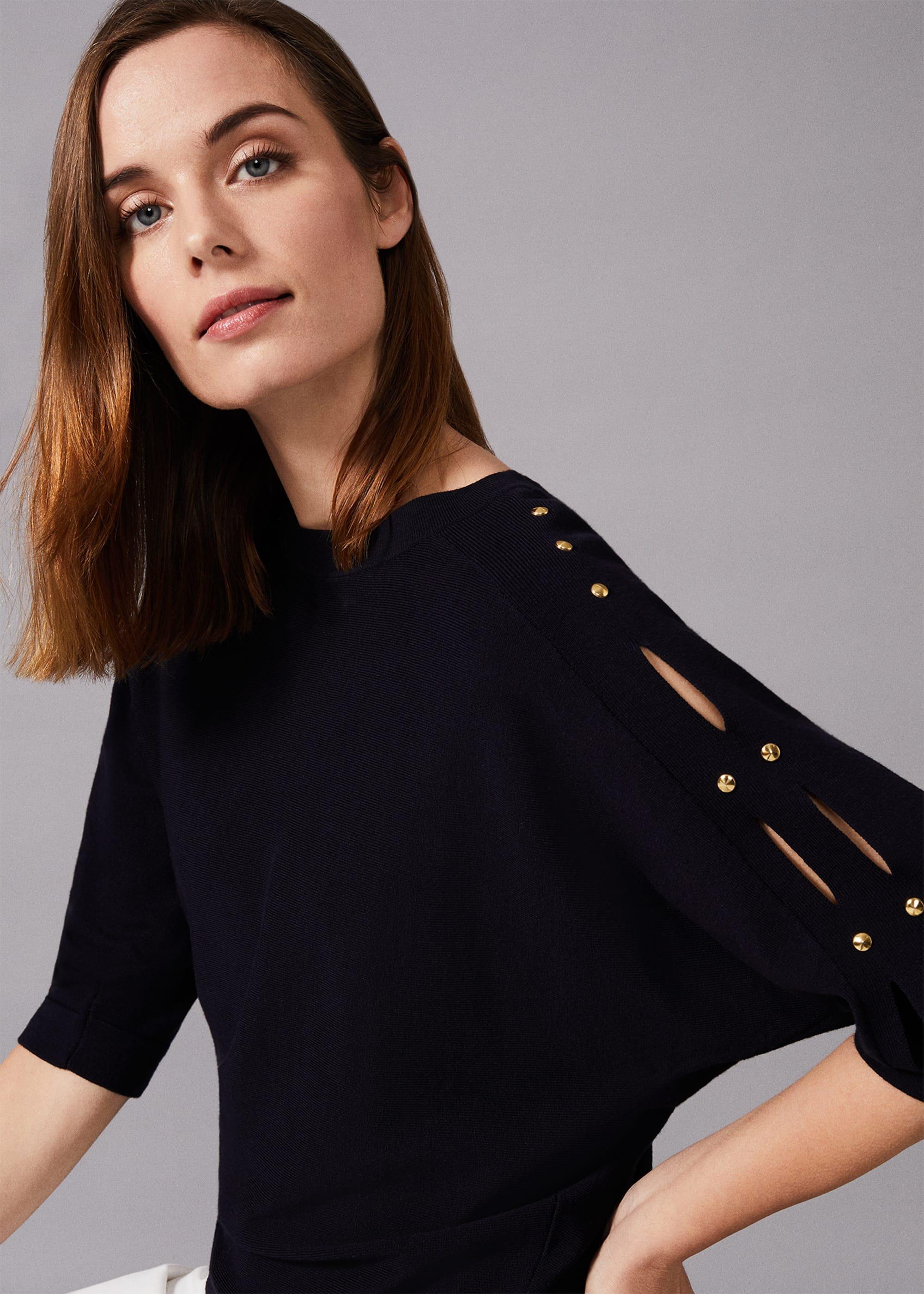 Sylvia Cutwork Sleeve Jumper