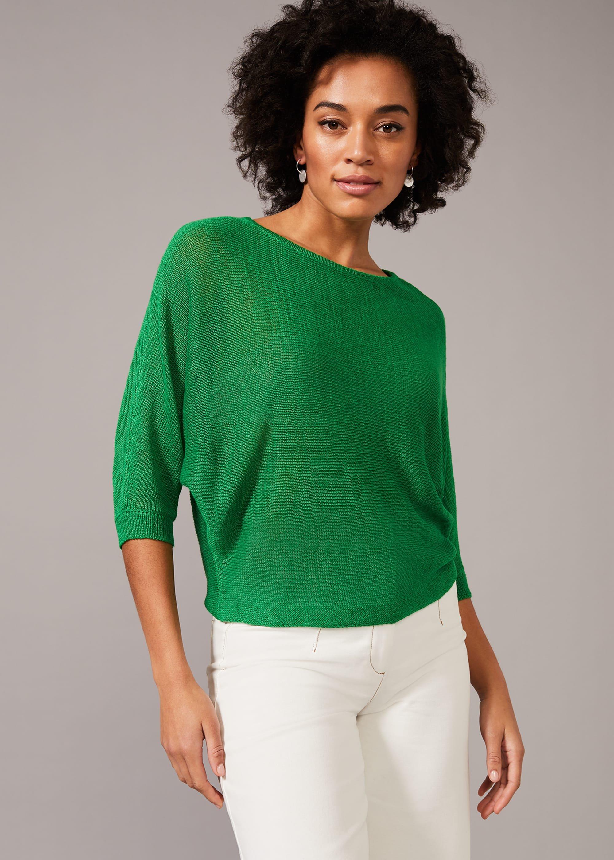 Delmi Linen Knit Top