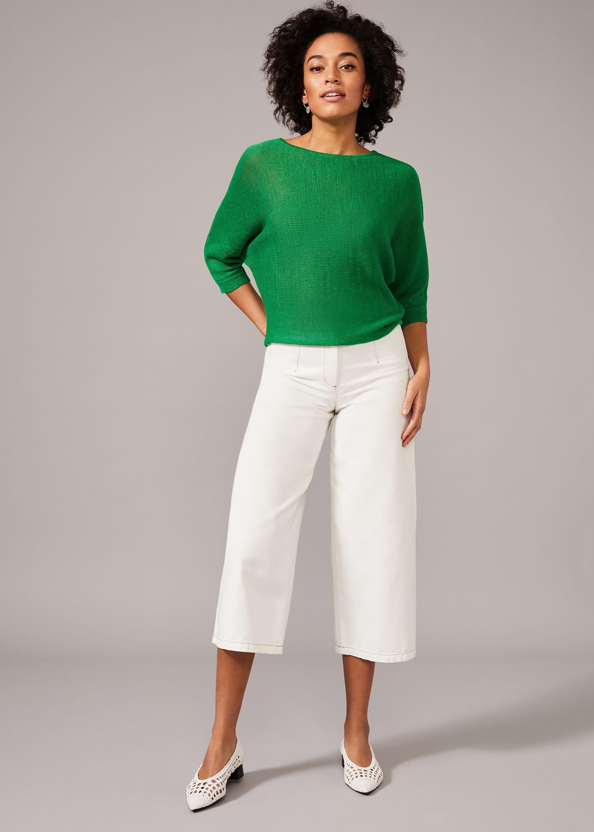 Delmi Linen Knit Top