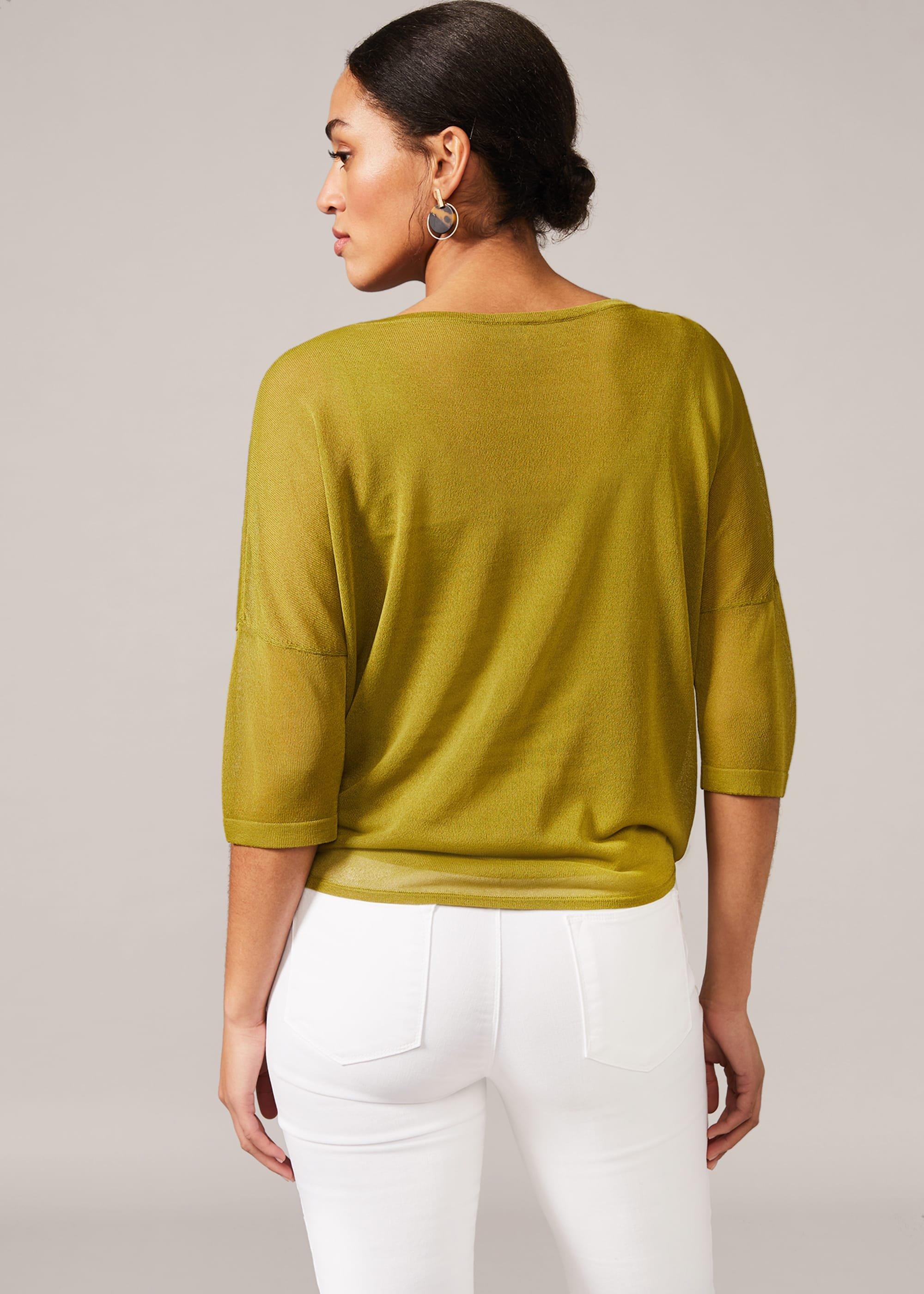 Nat Tie Side Knit Top