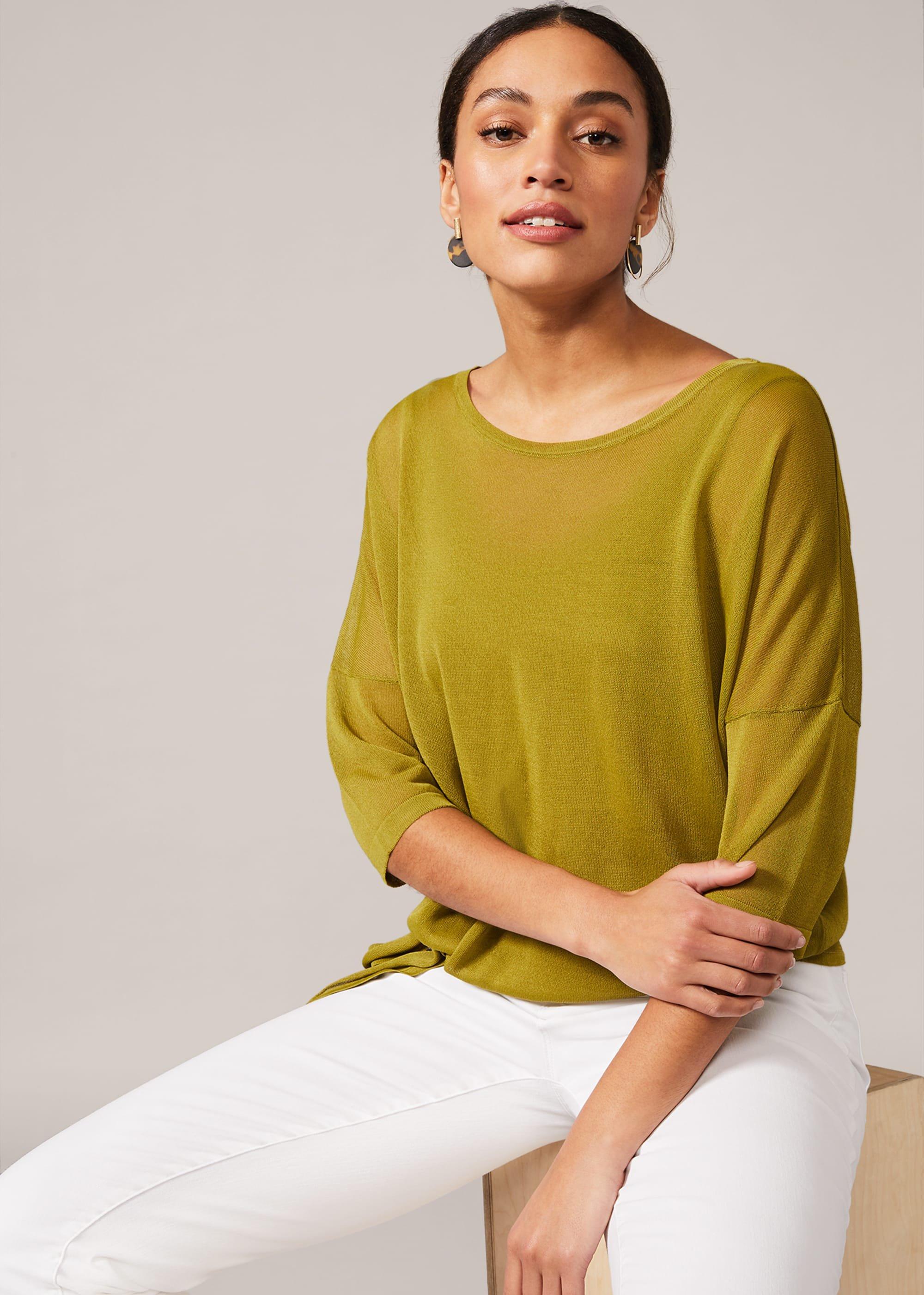Nat Tie Side Knit Top