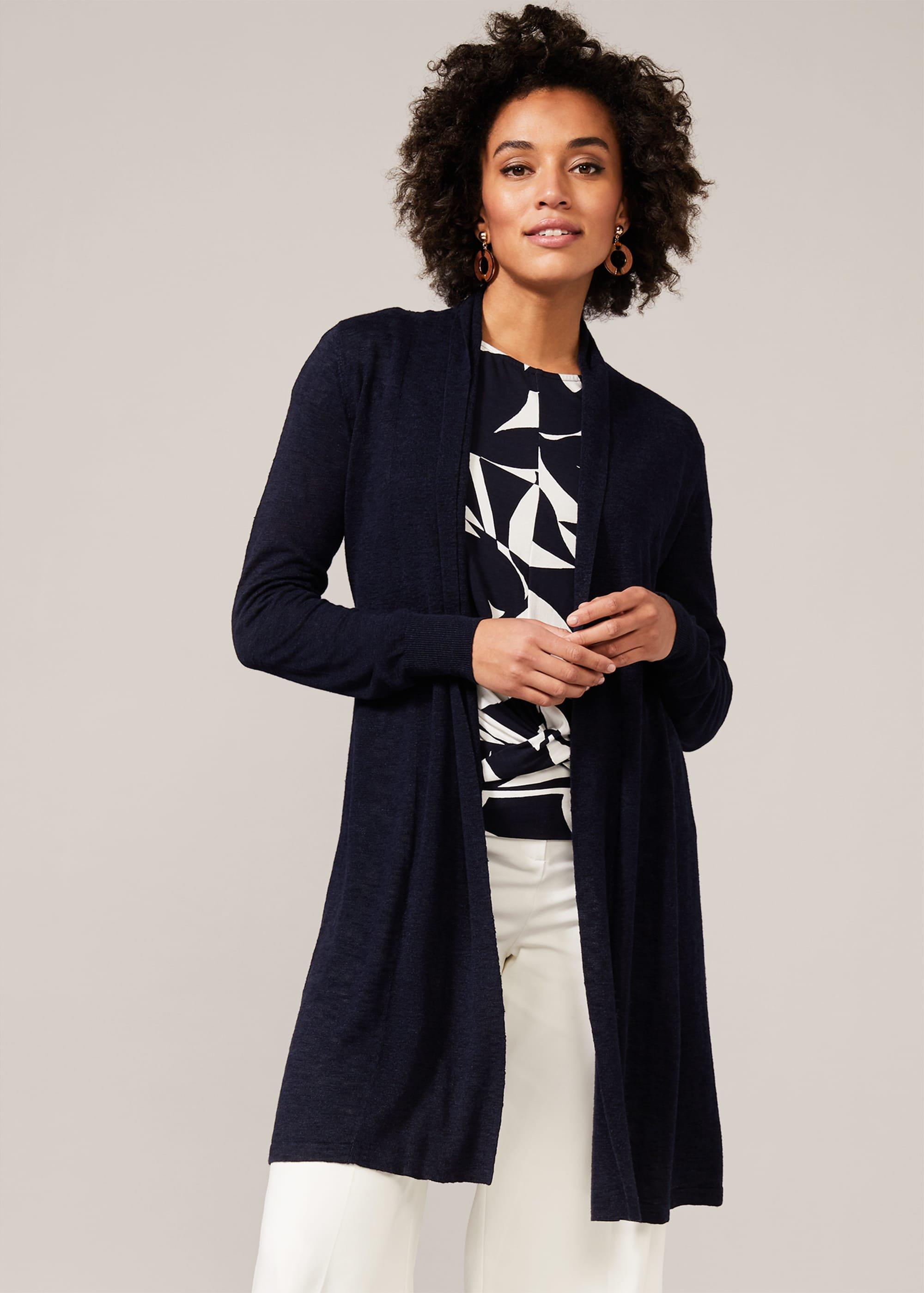 Lili Longline Linen Cardigan