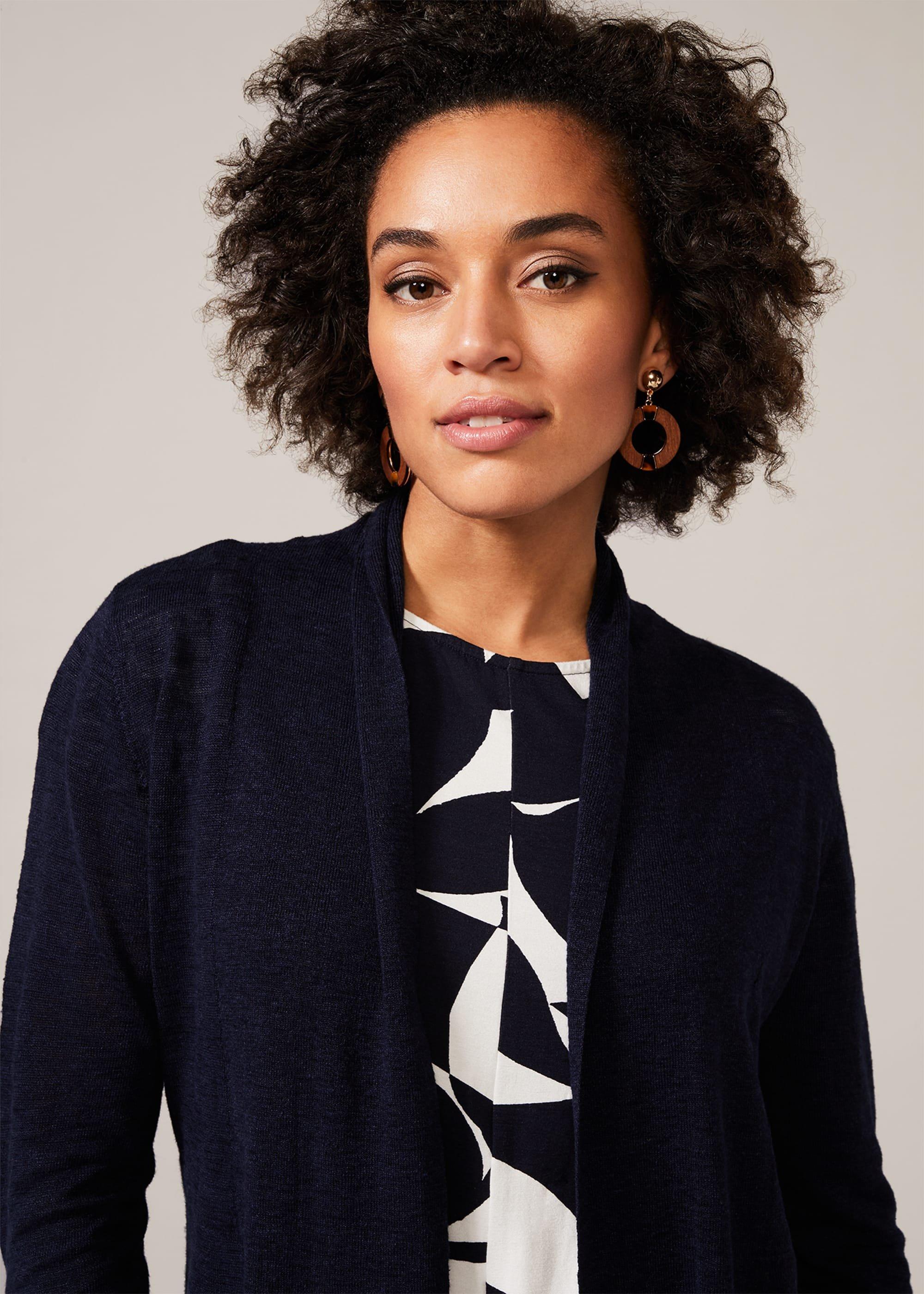 Lili Longline Linen Cardigan
