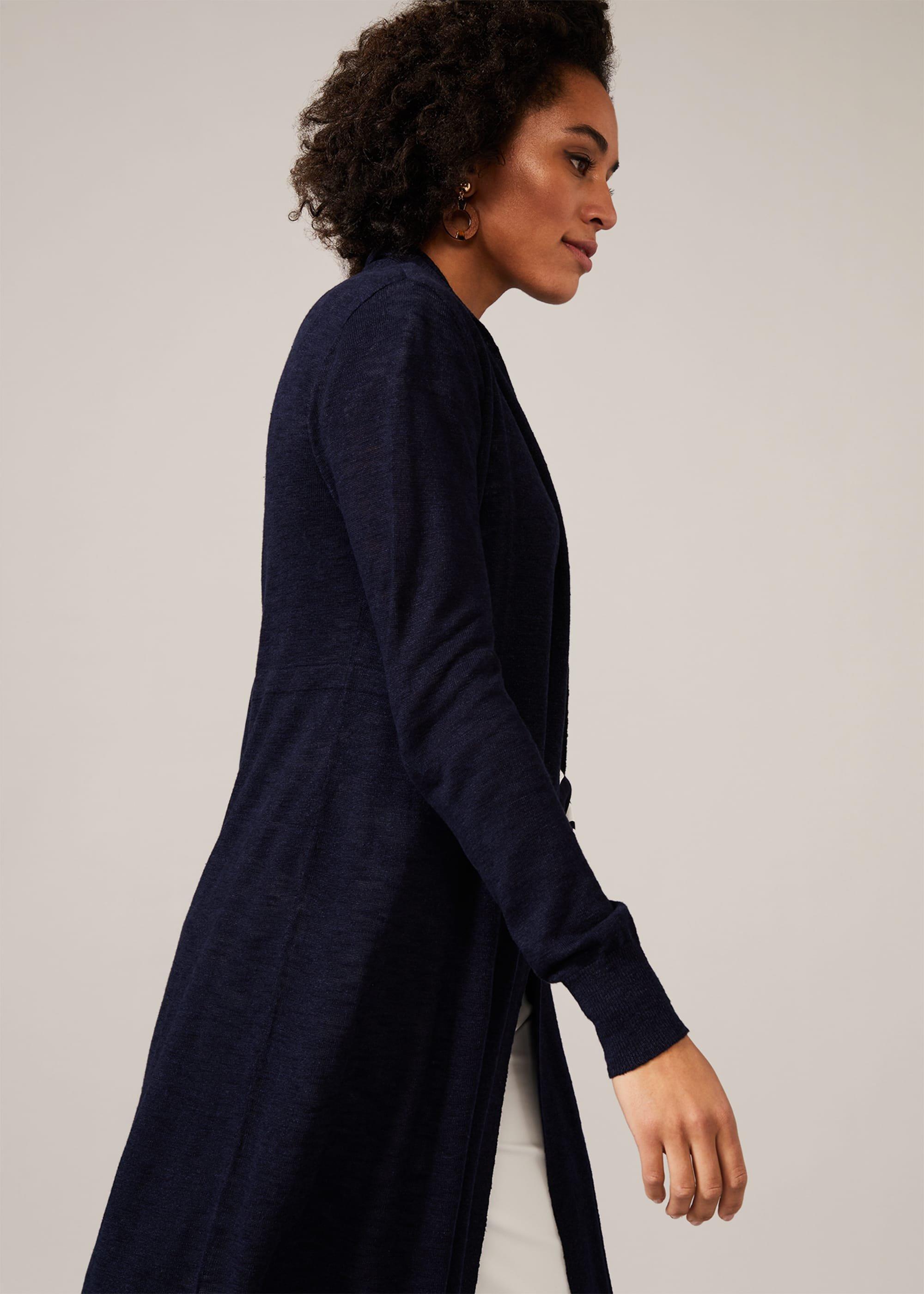 Lili Longline Linen Cardigan