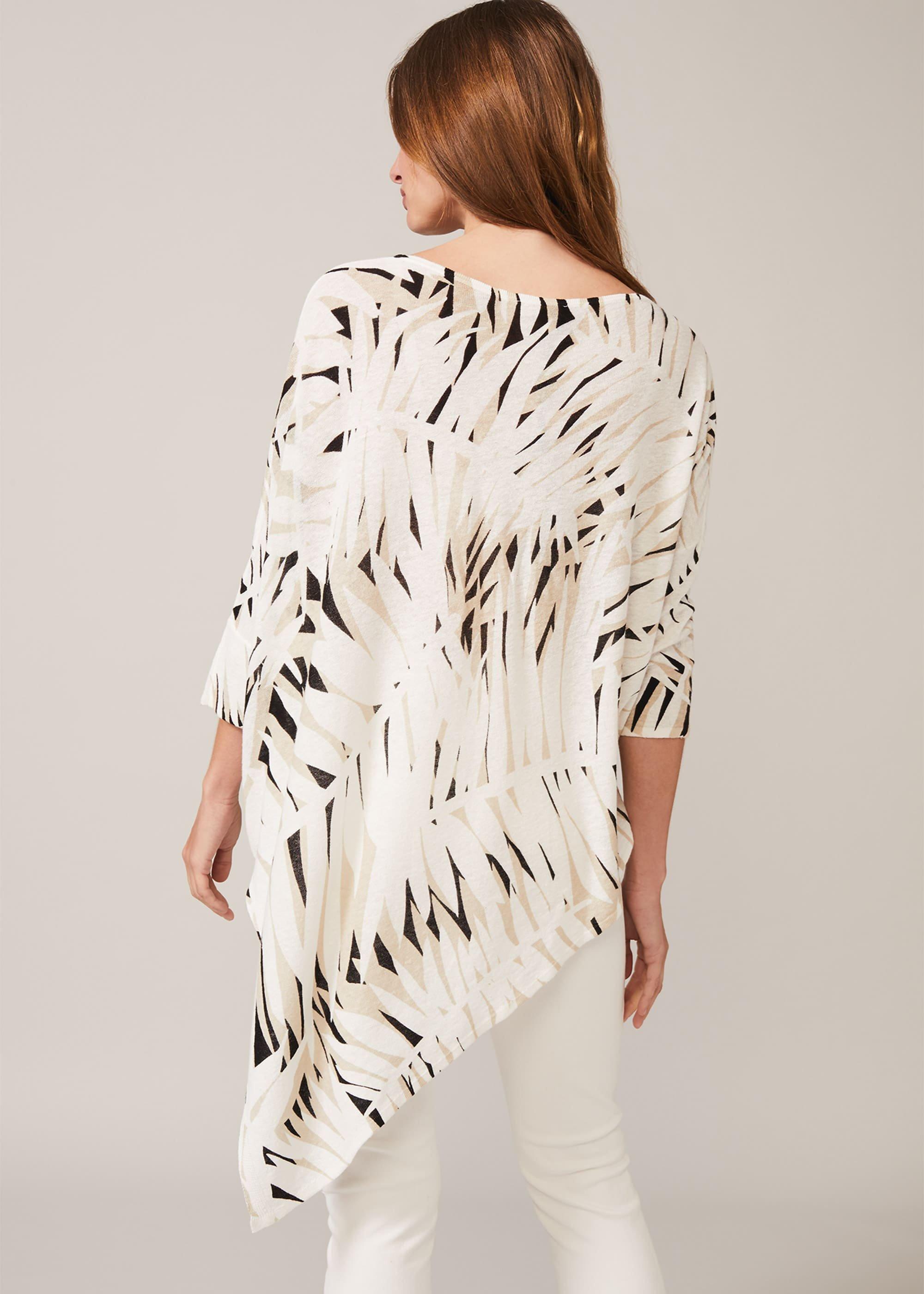 Sabrah Shadow Palm Print Knit