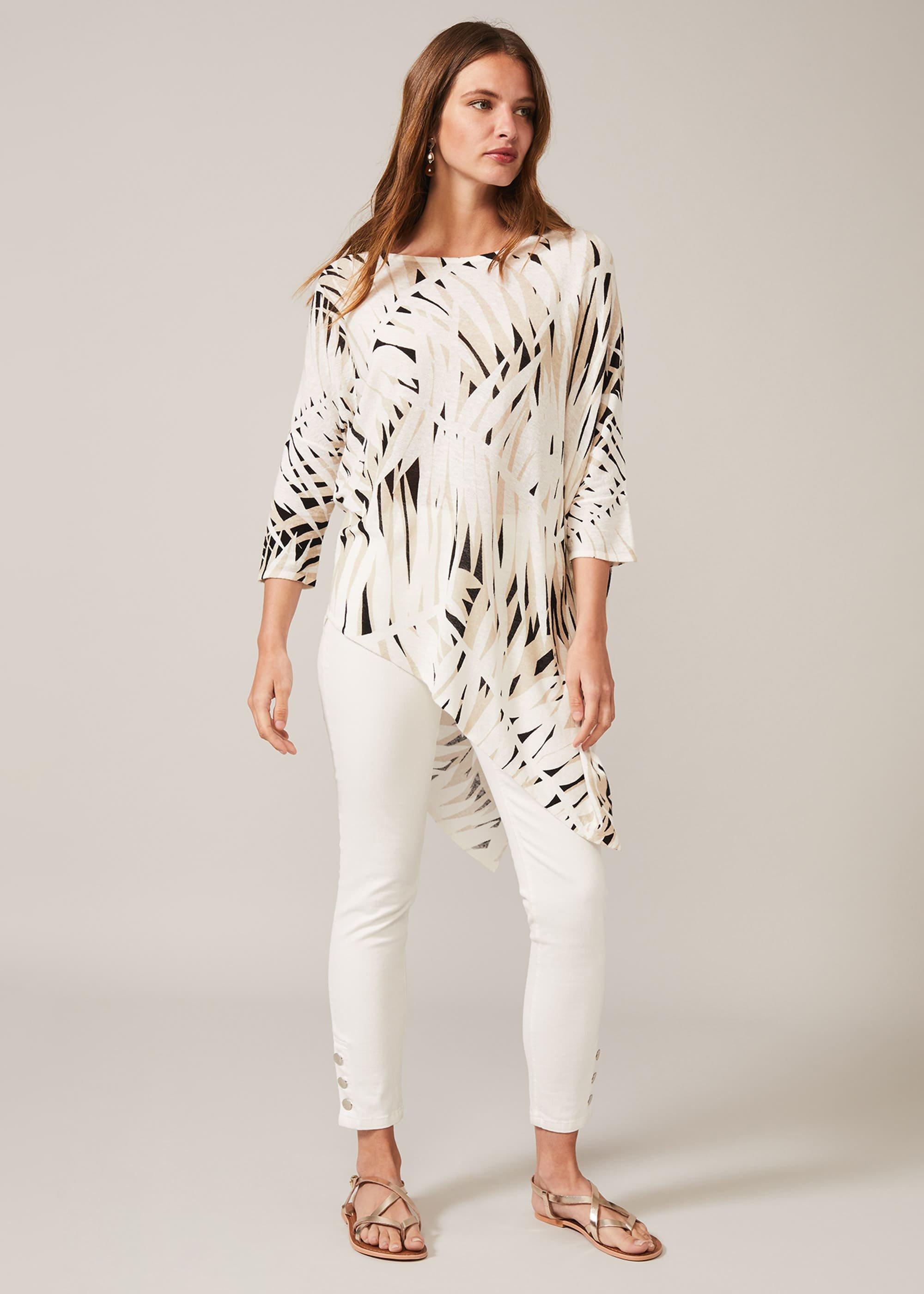 Sabrah Shadow Palm Print Knit