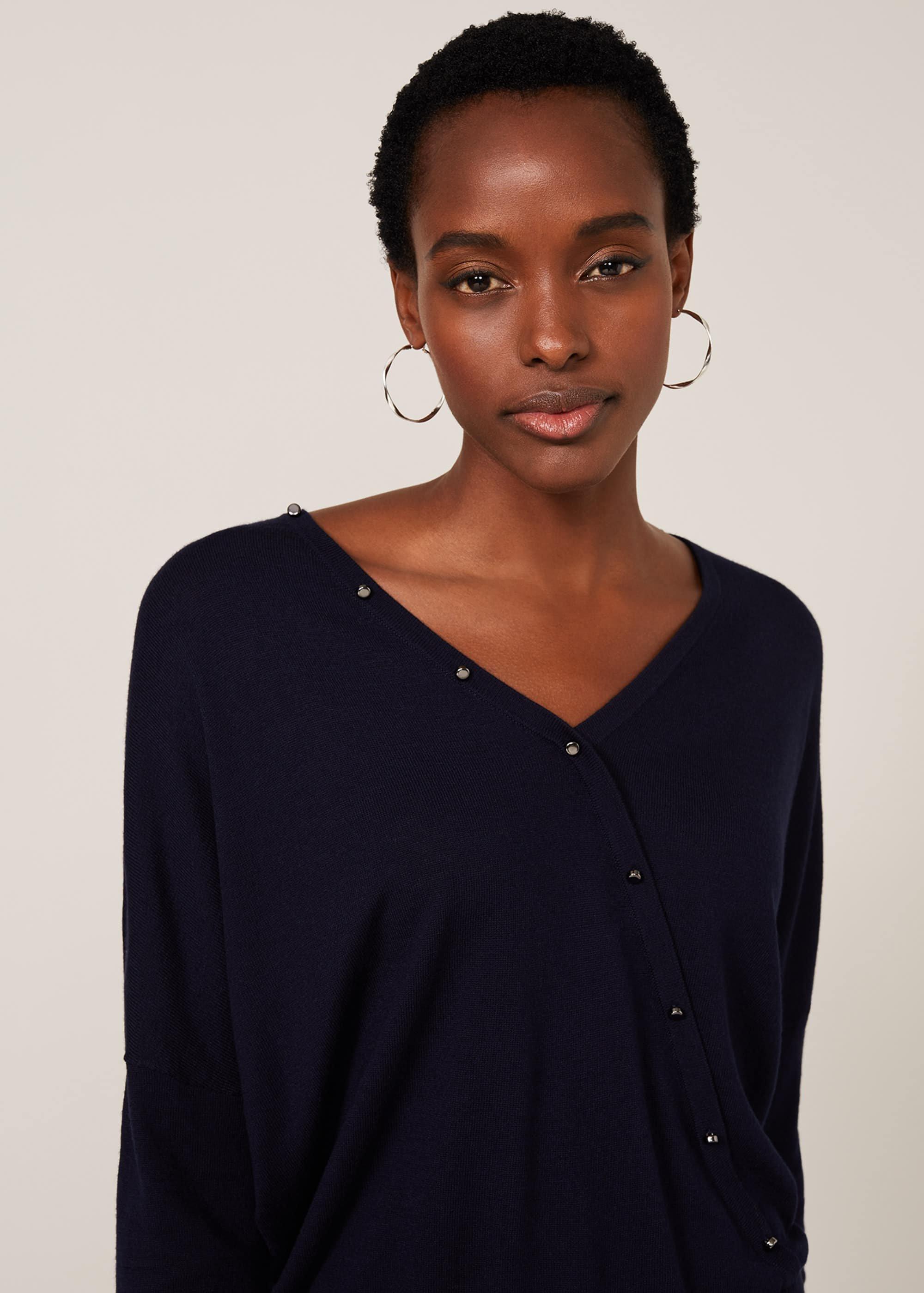 Simmona Wrap Knit Top