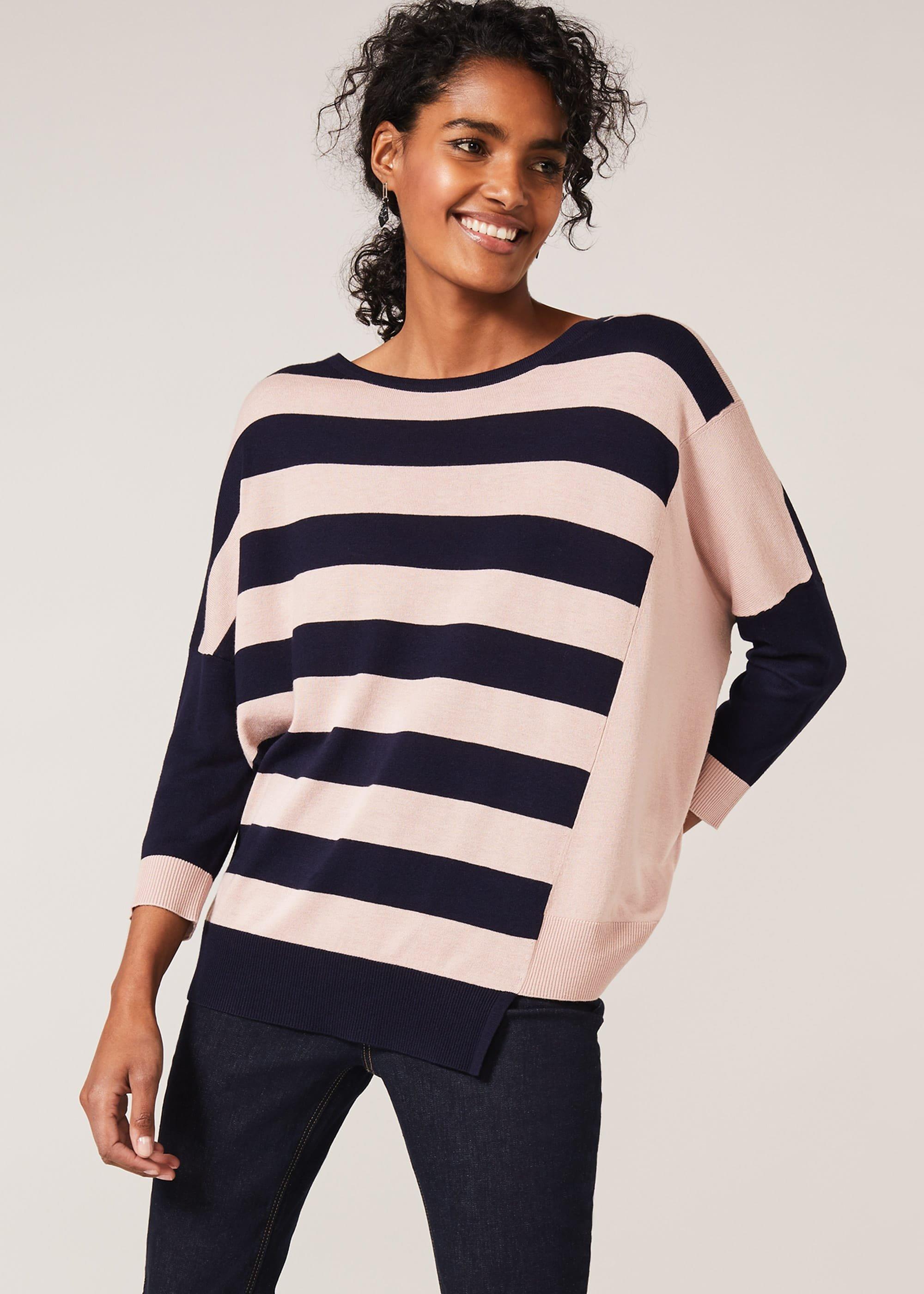 Farla Cutabout Stripe Knit Top