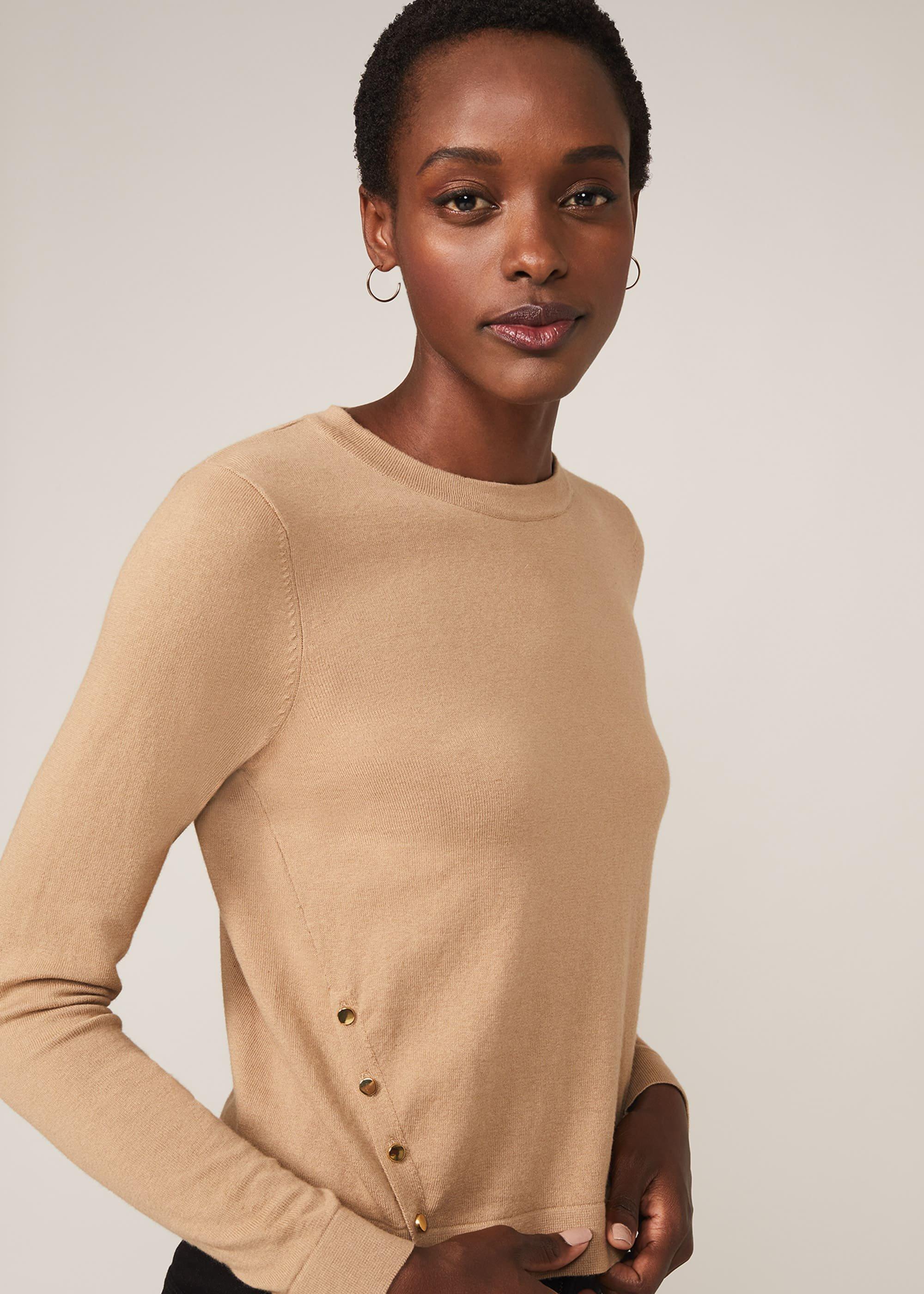 Bella Button Knit Top