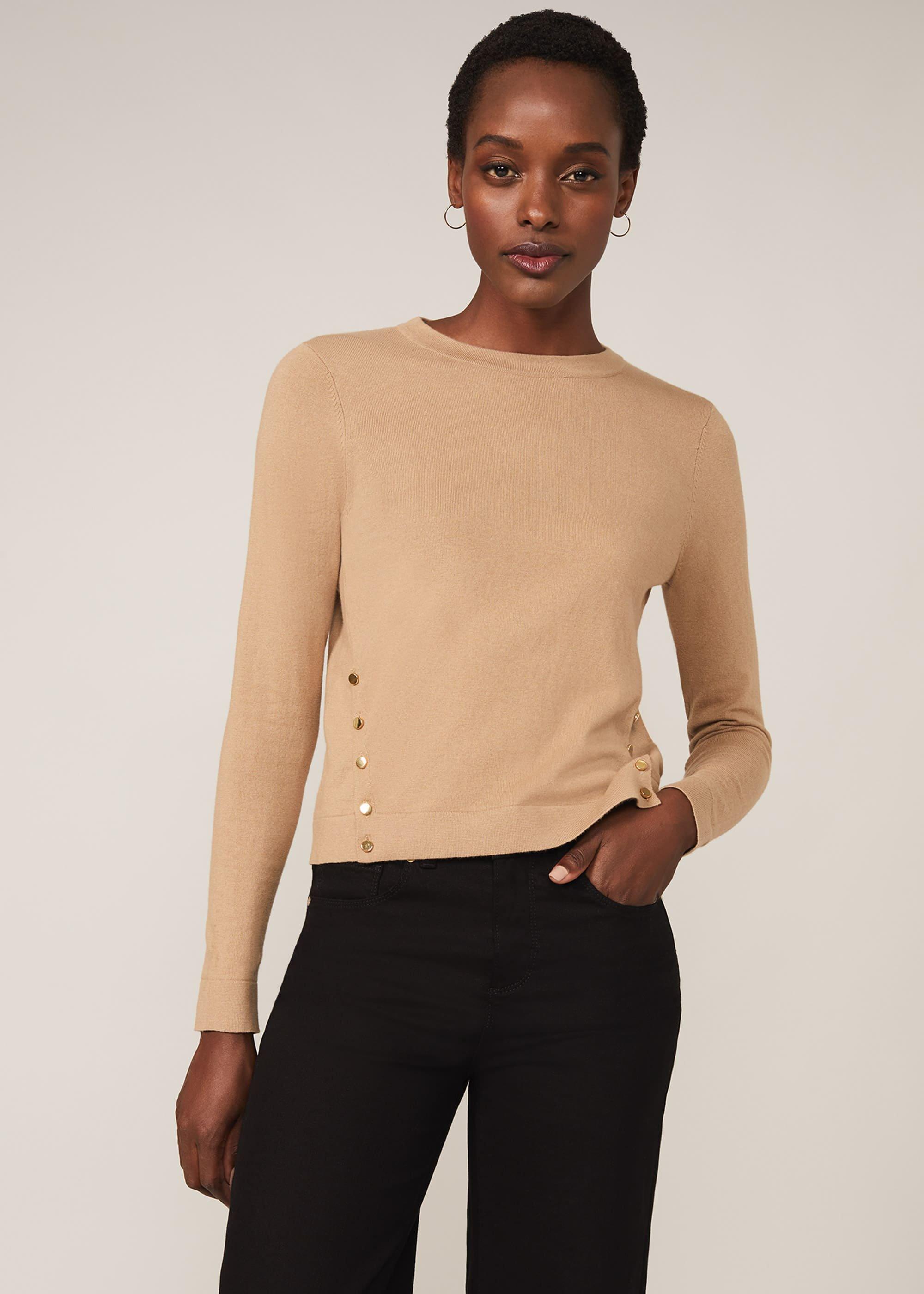 Bella Button Knit Top