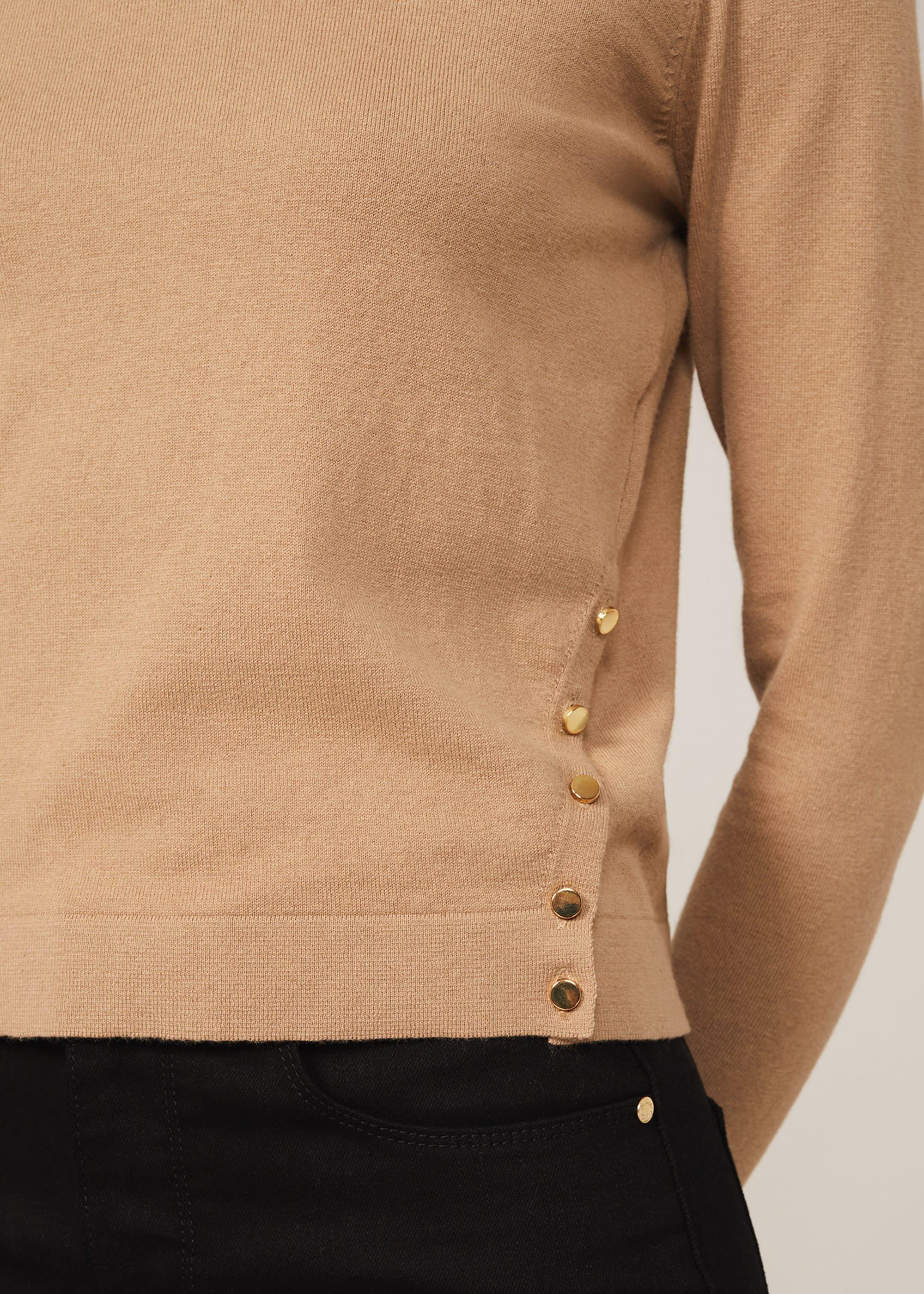 Bella Button Knit Top