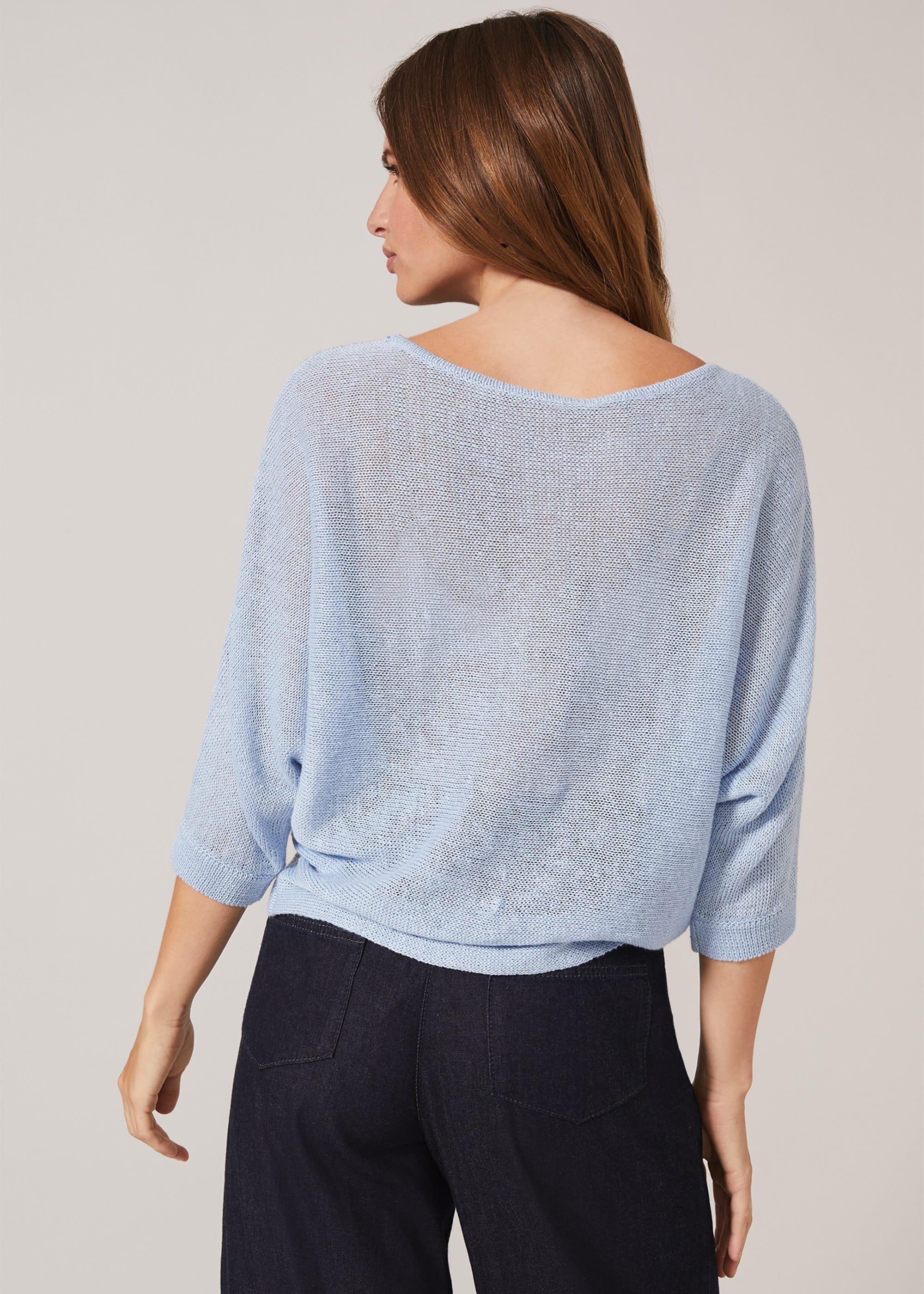Delmi Linen Knit Top
