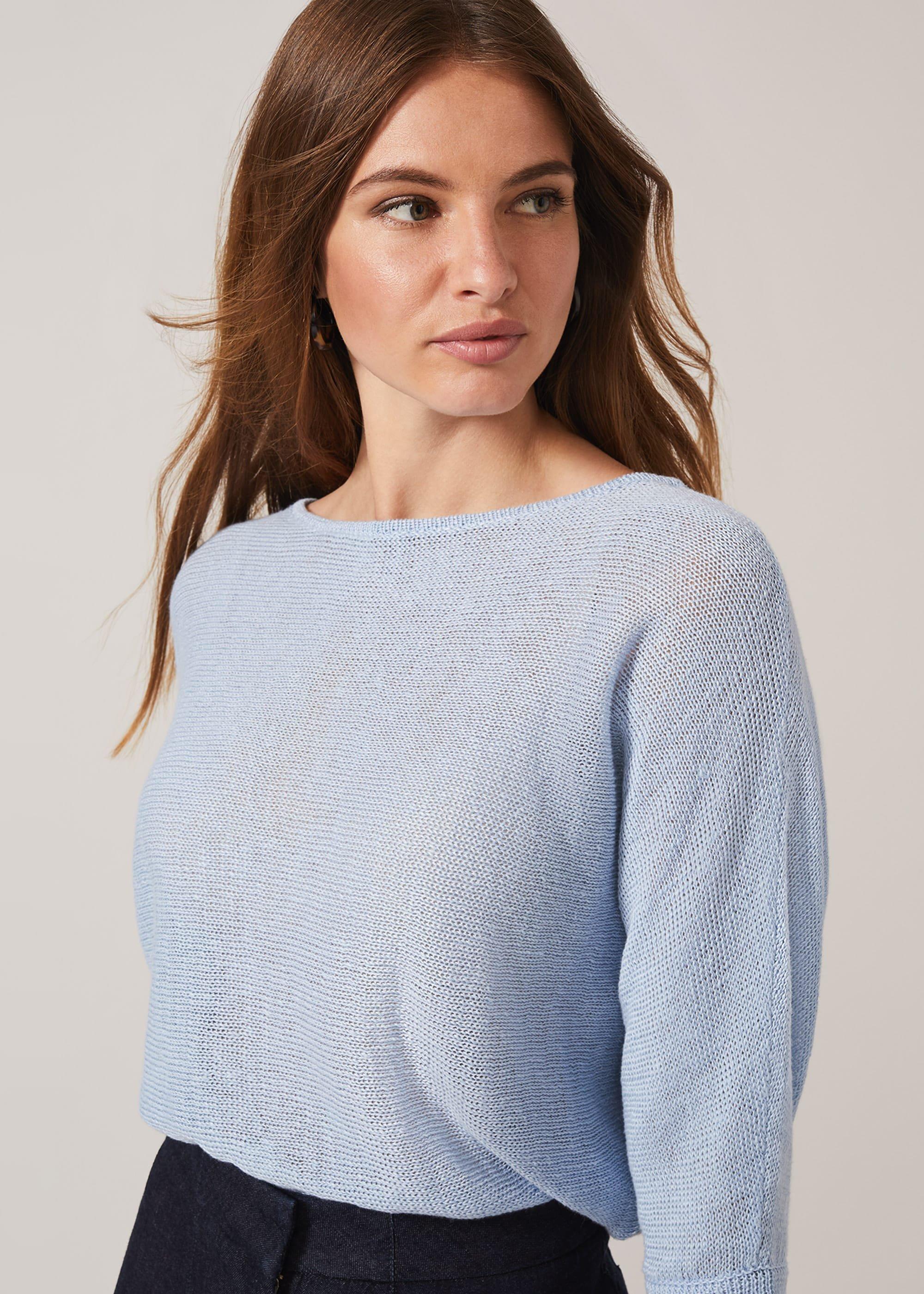 Delmi Linen Knit Top