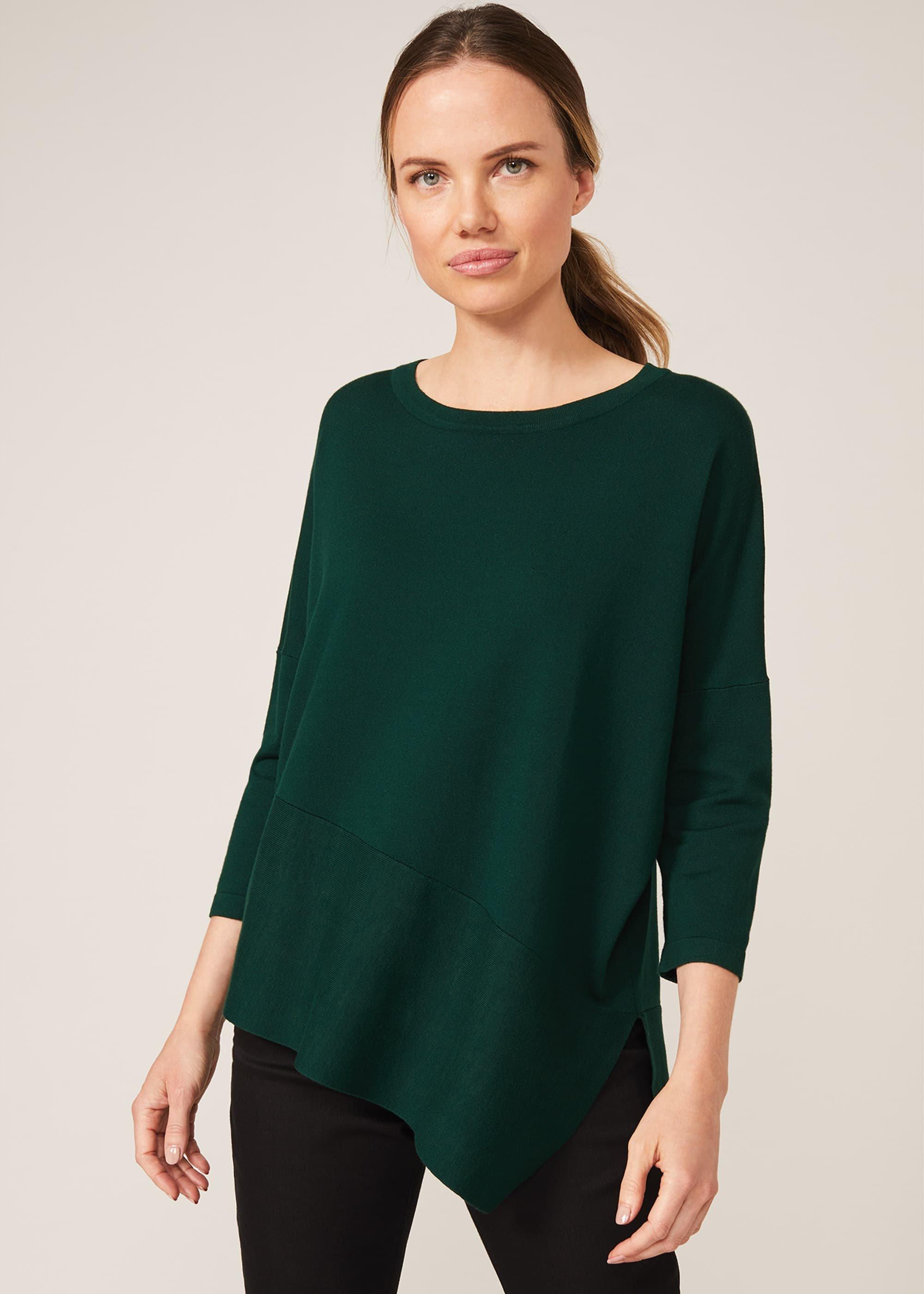 Agatha Asymmetric Hem Knit Top