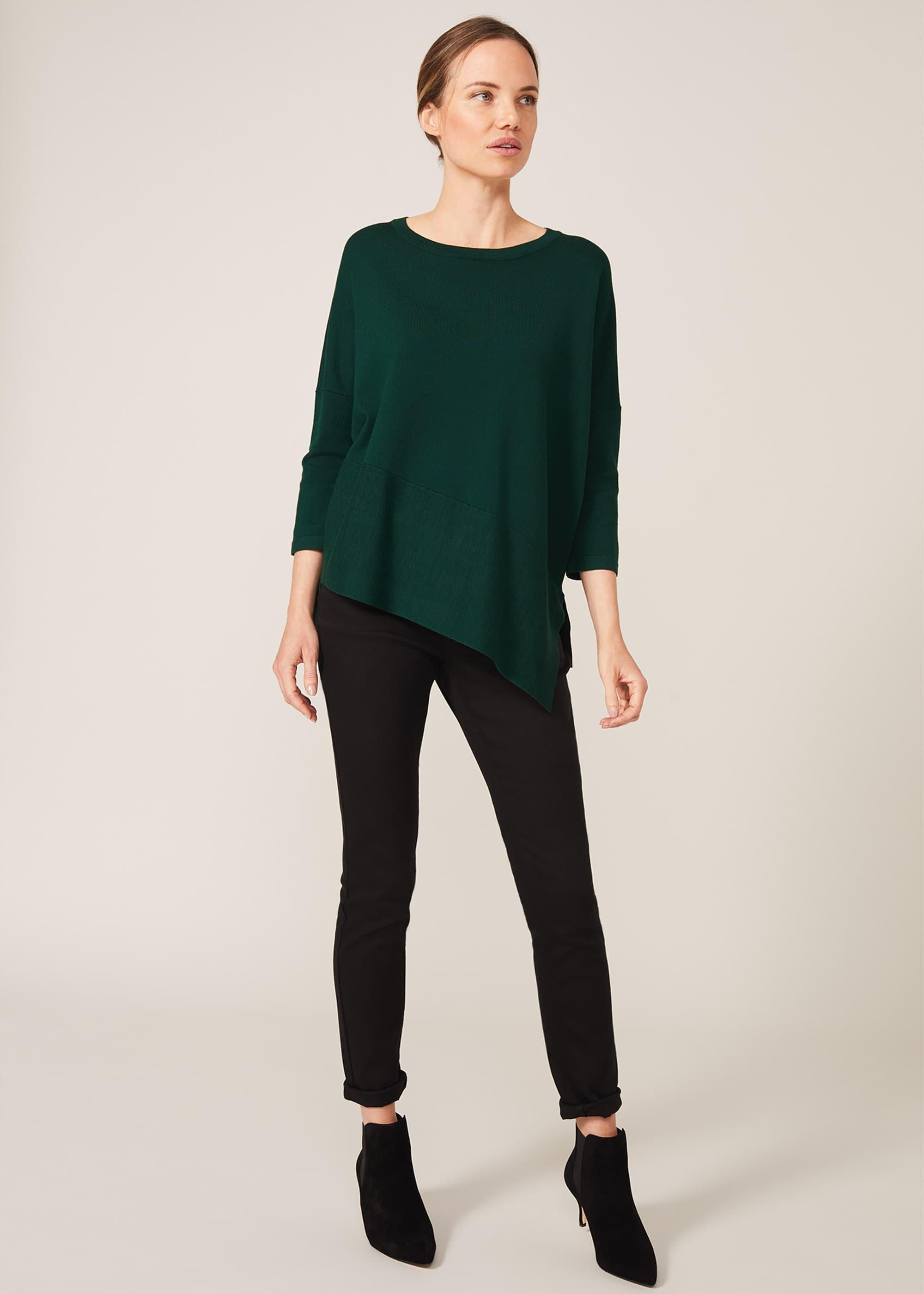 Agatha Asymmetric Hem Knit Top