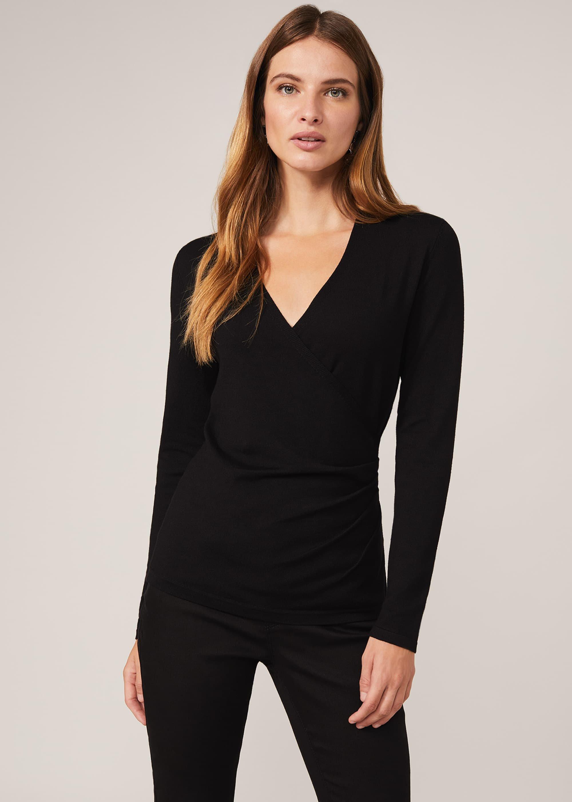 Wilma Wrap Knit Top